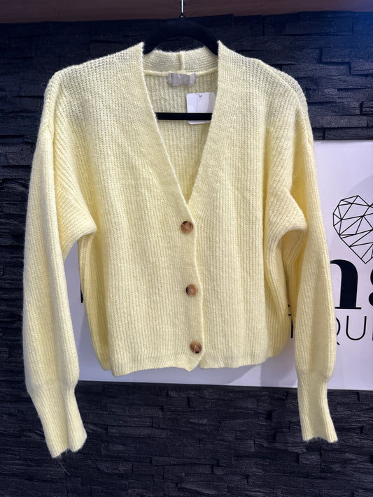 CARDIGAN -151- GELB - Sarahs Modeboutique