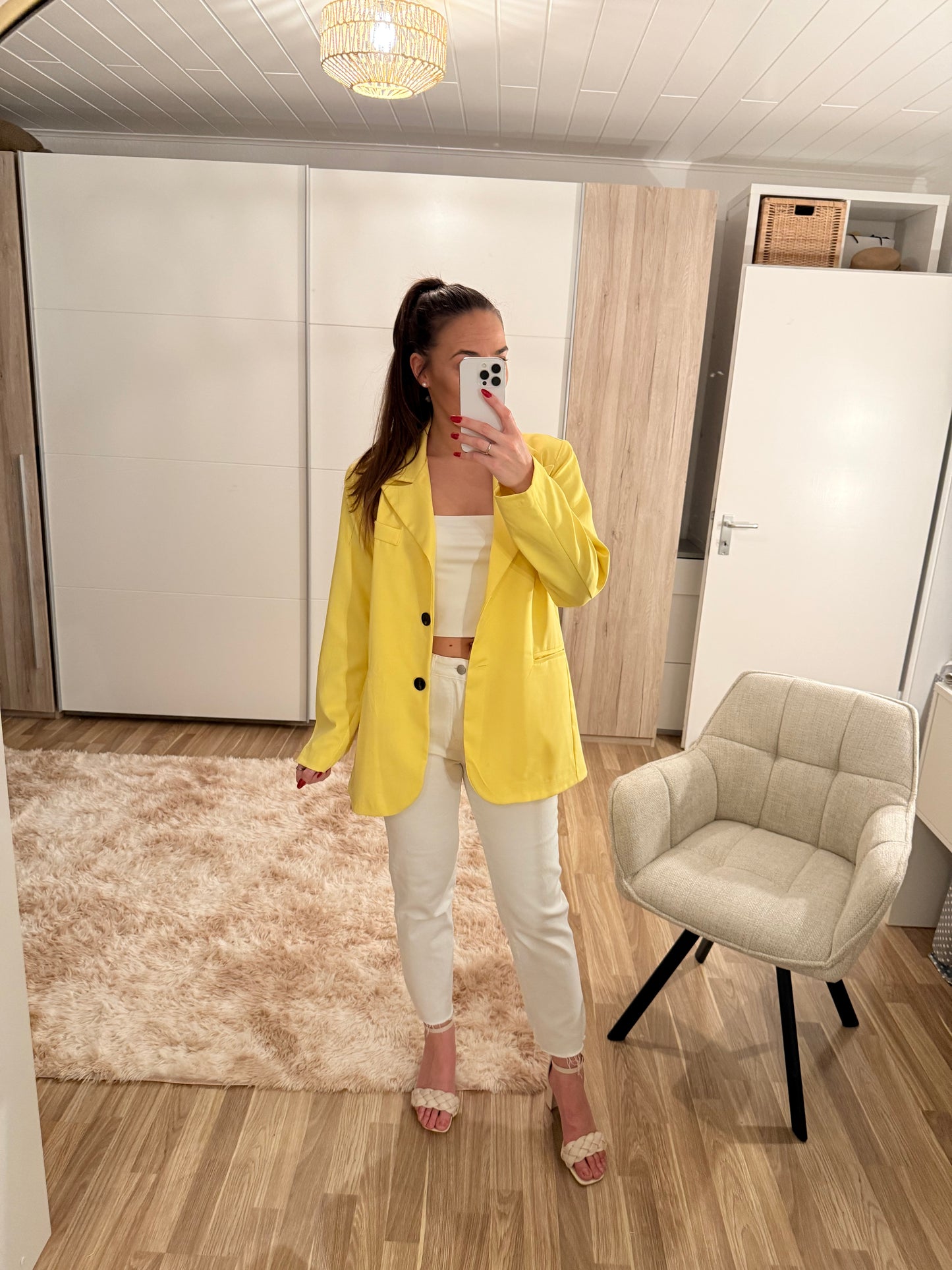 Blazer gelb overzise -1991- - Sarahs Modeboutique