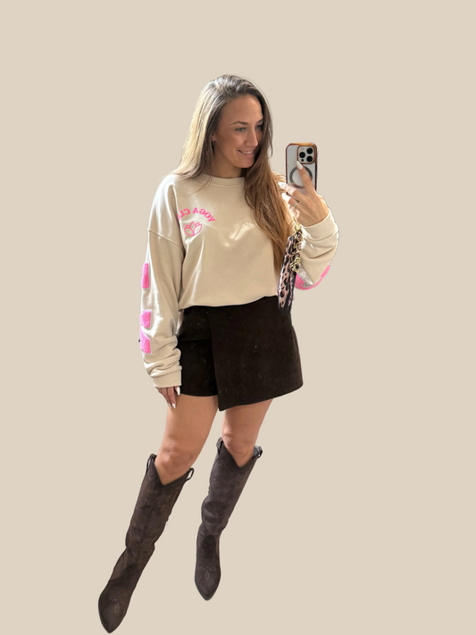 PULLOVER YOGA CLUB -4992- BEIGE - Sarahs Modeboutique