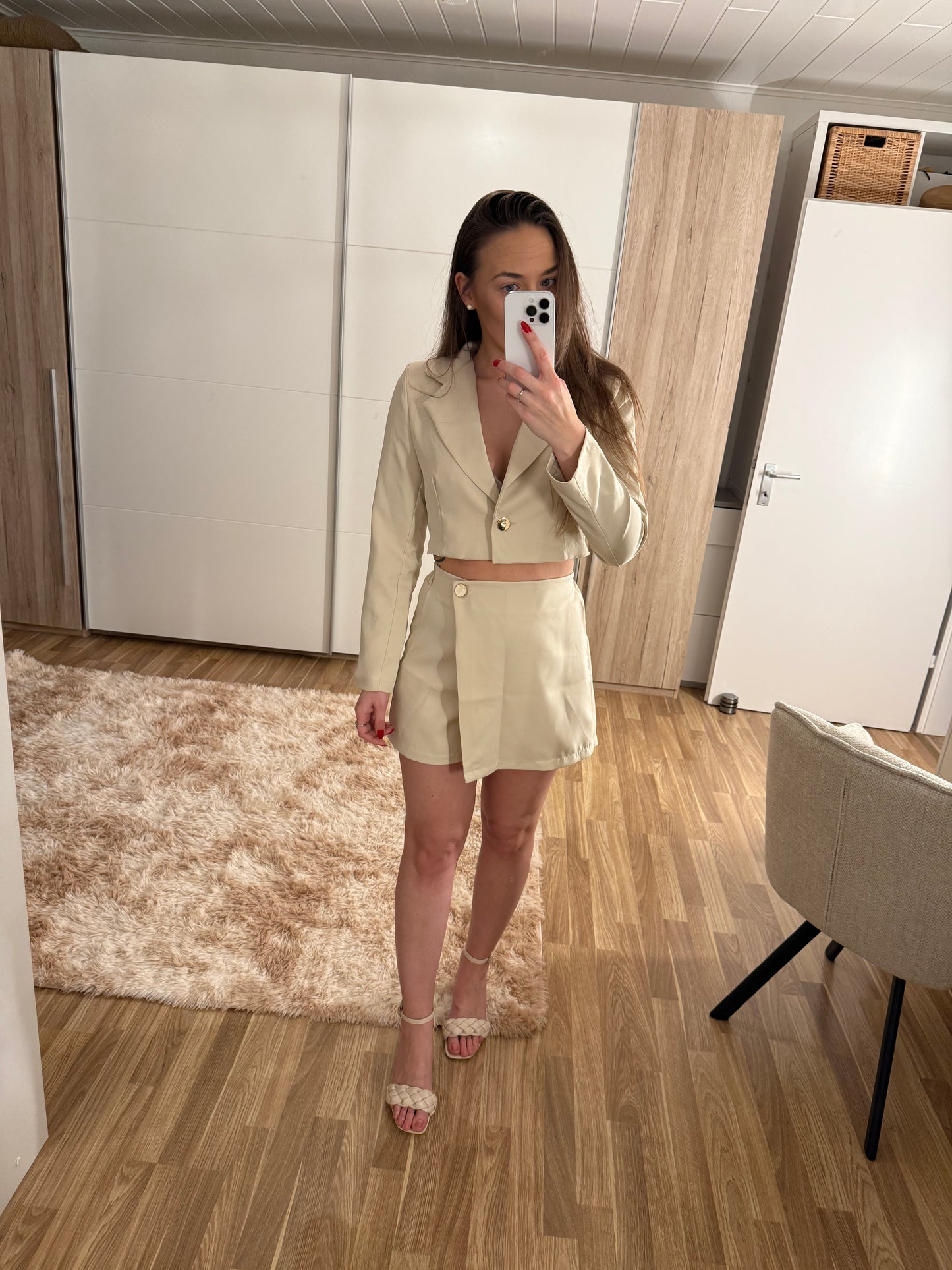 Zweiteiler beige - Sarahs Modeboutique