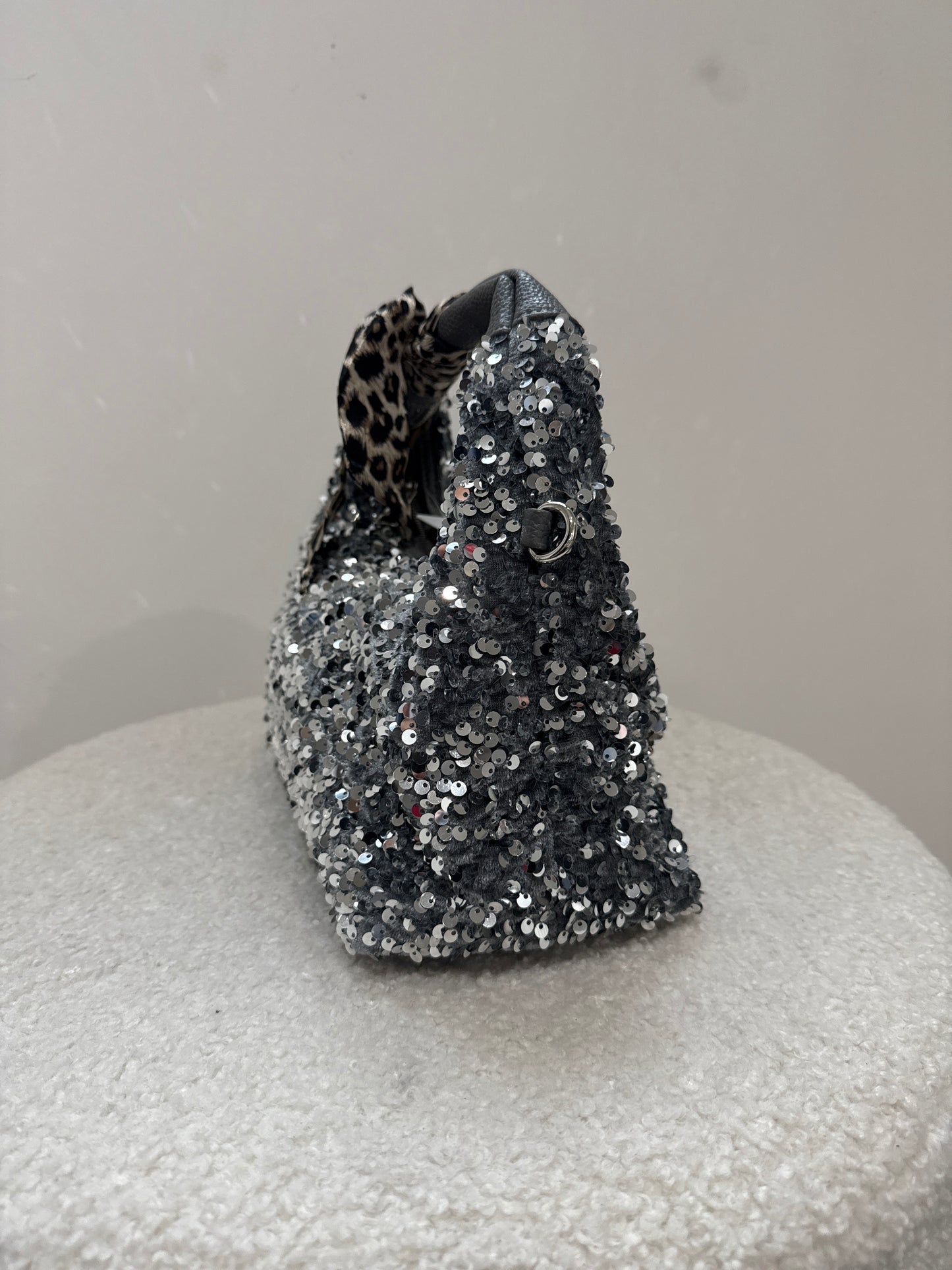 Tasche ‚Glitzer‘ -7548- grau