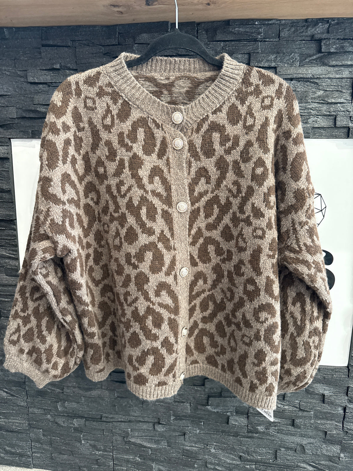 STRICKCARDIGAN LEO -2489- TAUPE