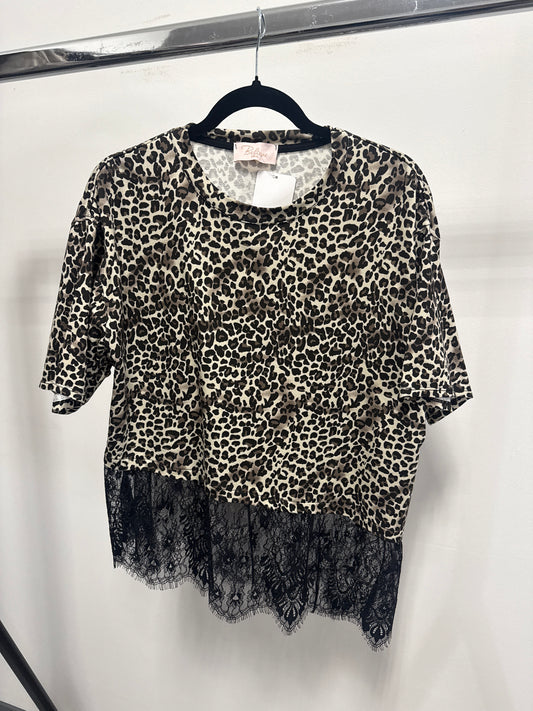 LEO SHIRT MIT SPITZE -9002- - Sarahs Modeboutique