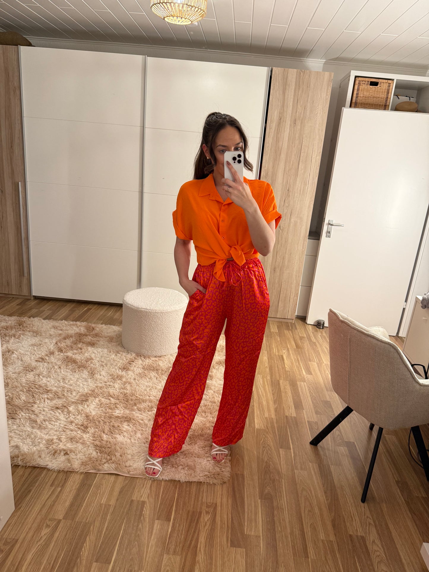 Hose -4731- gelb/pink - Sarahs Modeboutique