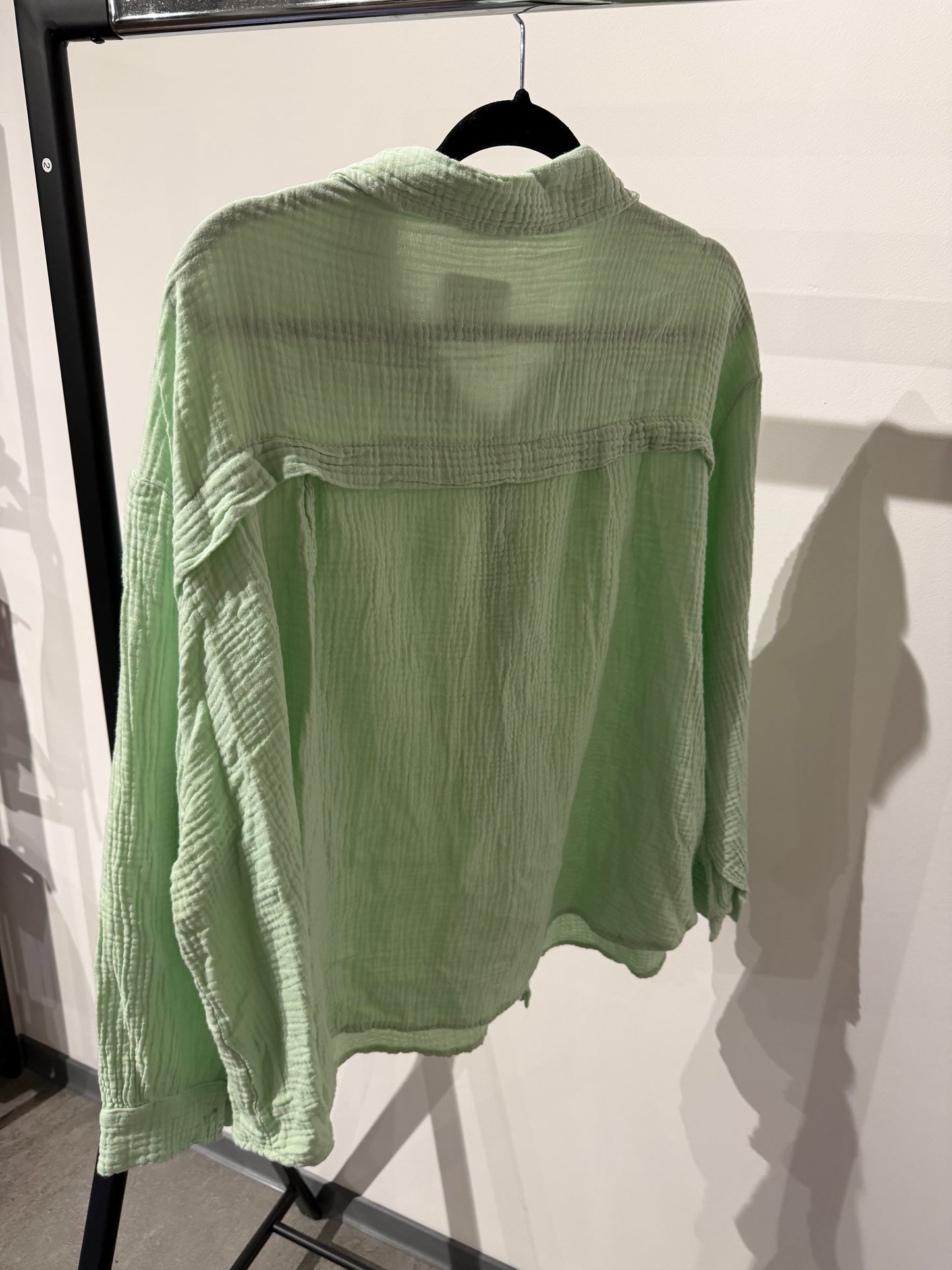 Musselinbluse mint -263- - Sarahs Modeboutique