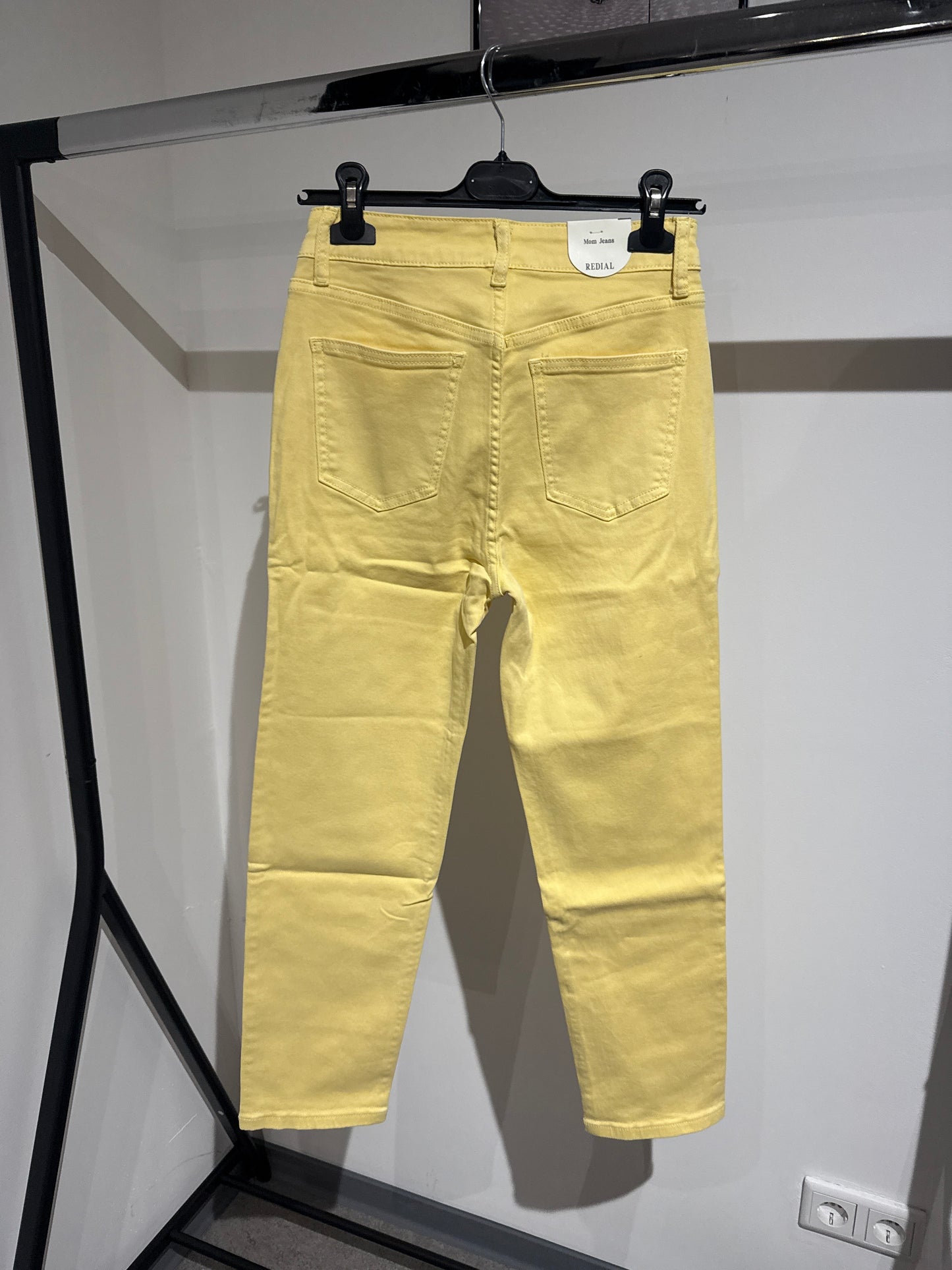 Mom Jeans Redial -6789- Zitronengelb - Sarahs Modeboutique