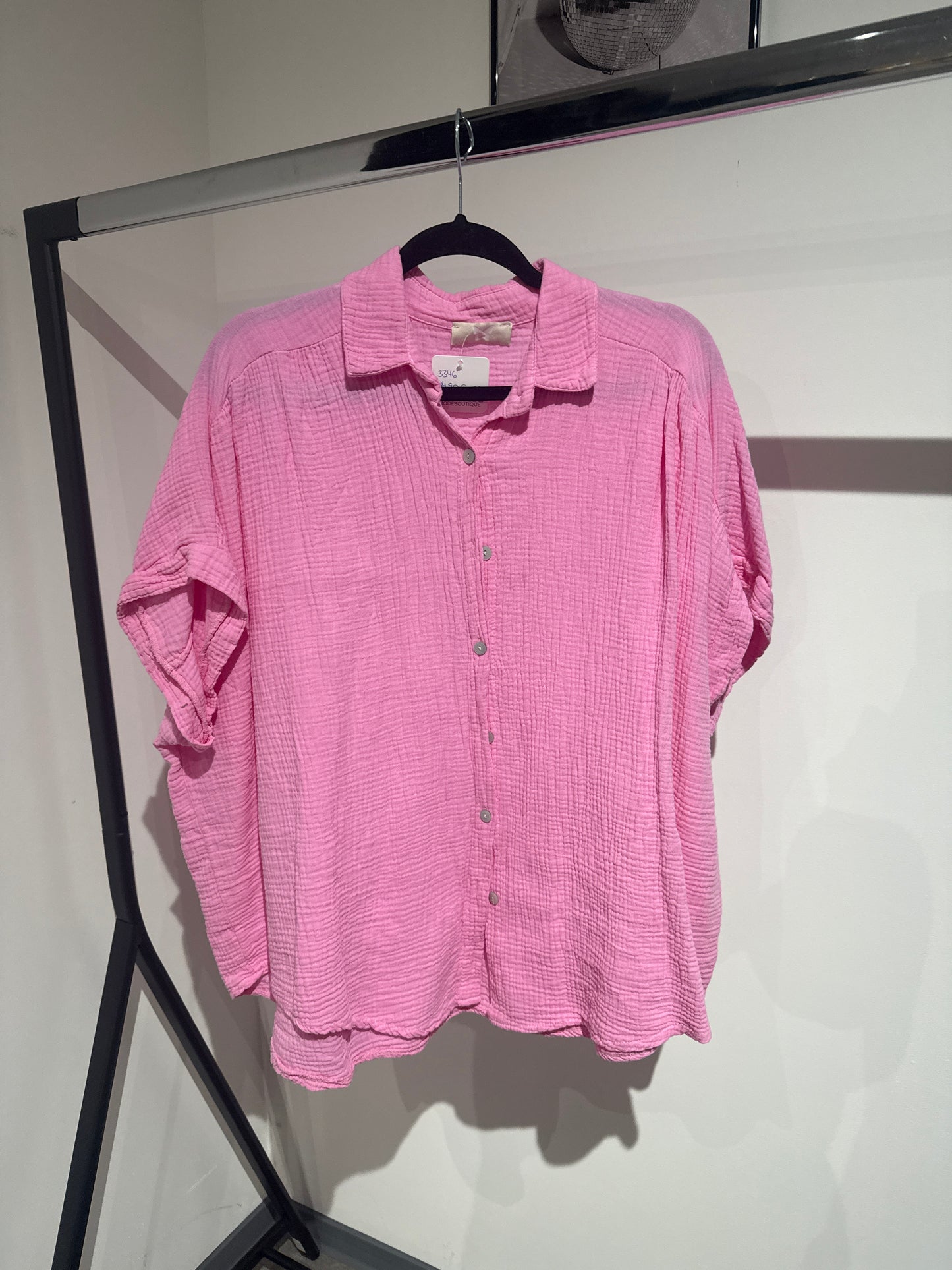 Musselinbluse -3346- Rosa - Sarahs Modeboutique