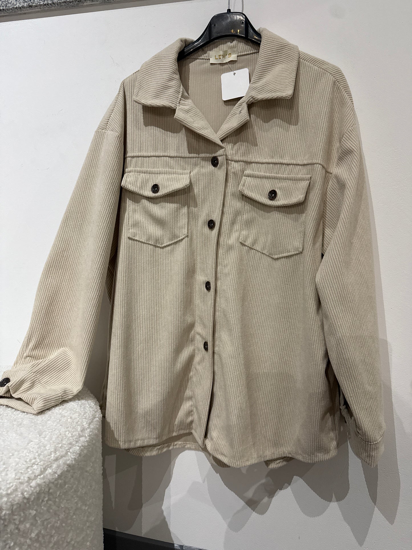 Cord Hemd -1799- beige