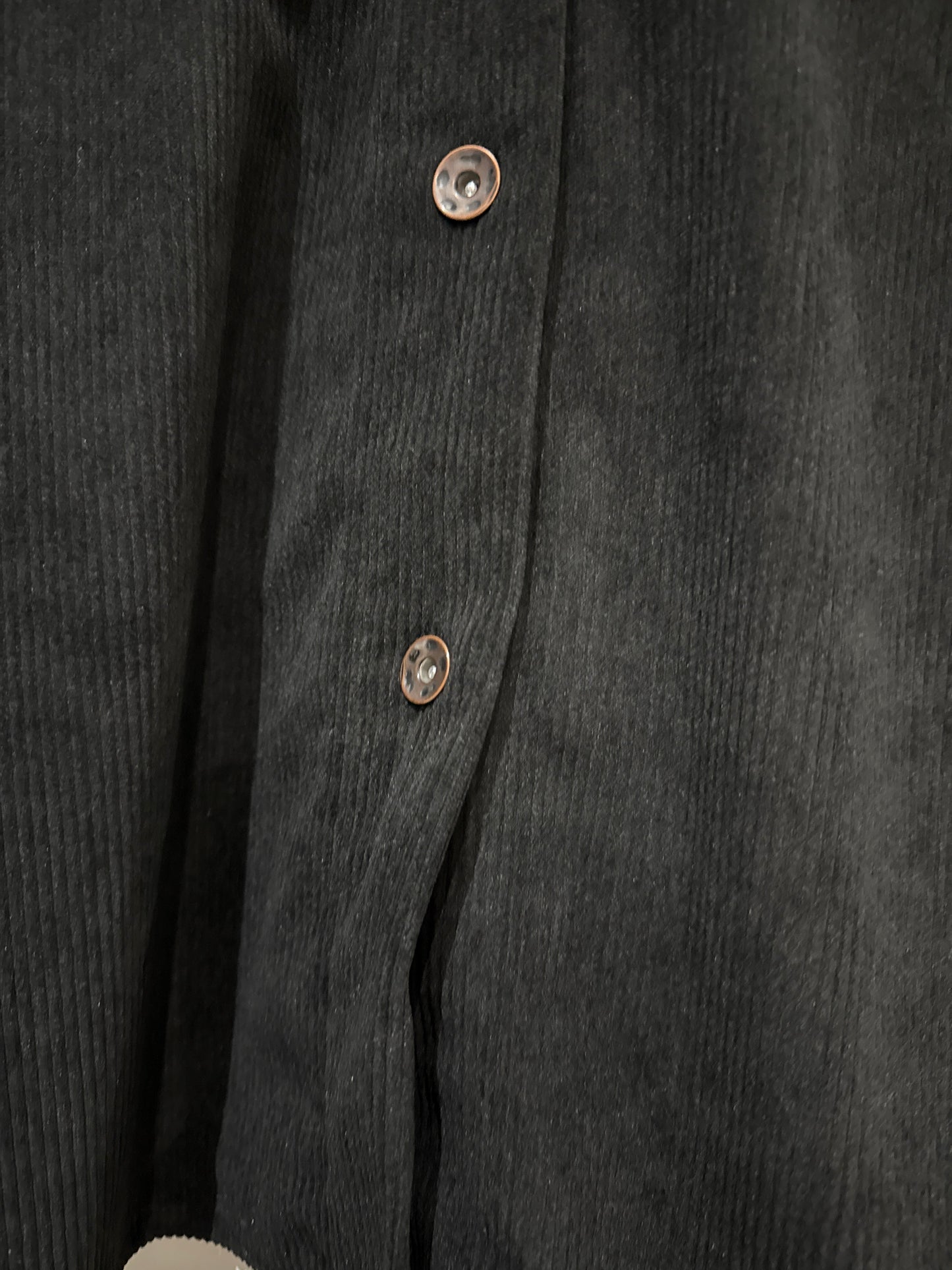 Cord Hemd -1799- schwarz