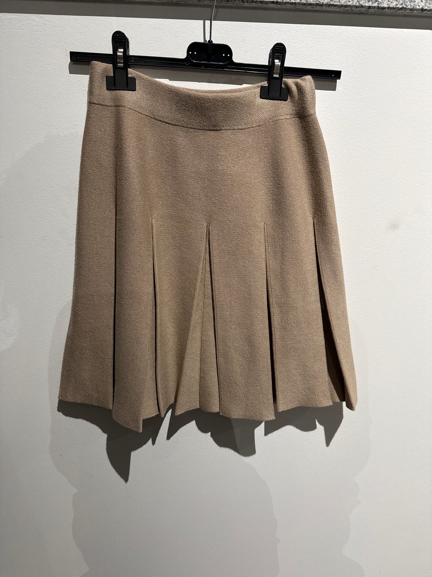 Faltenrock -9502- taupe