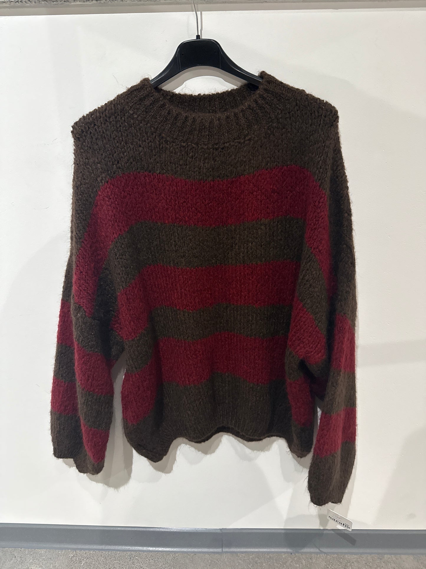 Pulli -1371- Bordeaux/braun