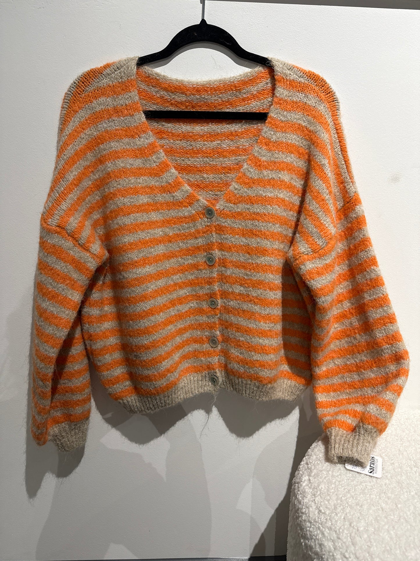 Cardigan -7362- beige/orange