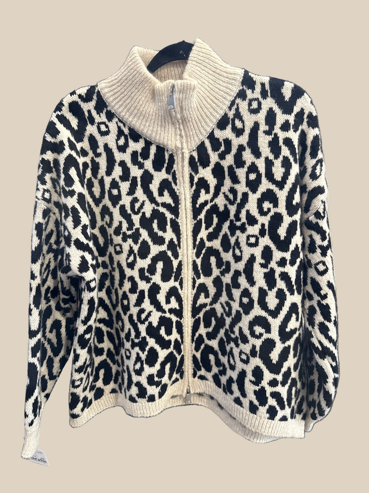 STRICKJACKE ZIPPER -4988- Weiß