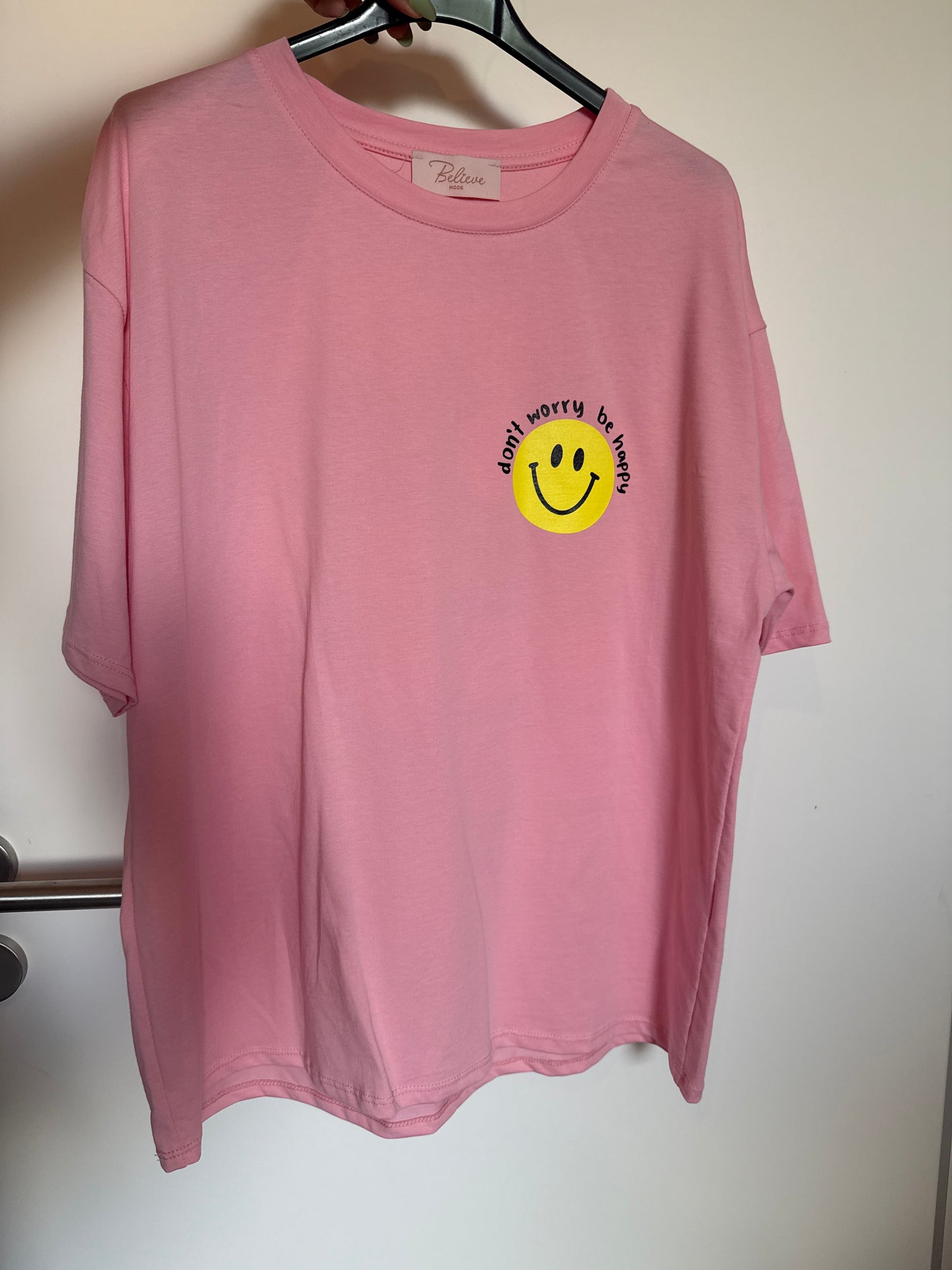 SHIRT SMILEY -4566- ROSA