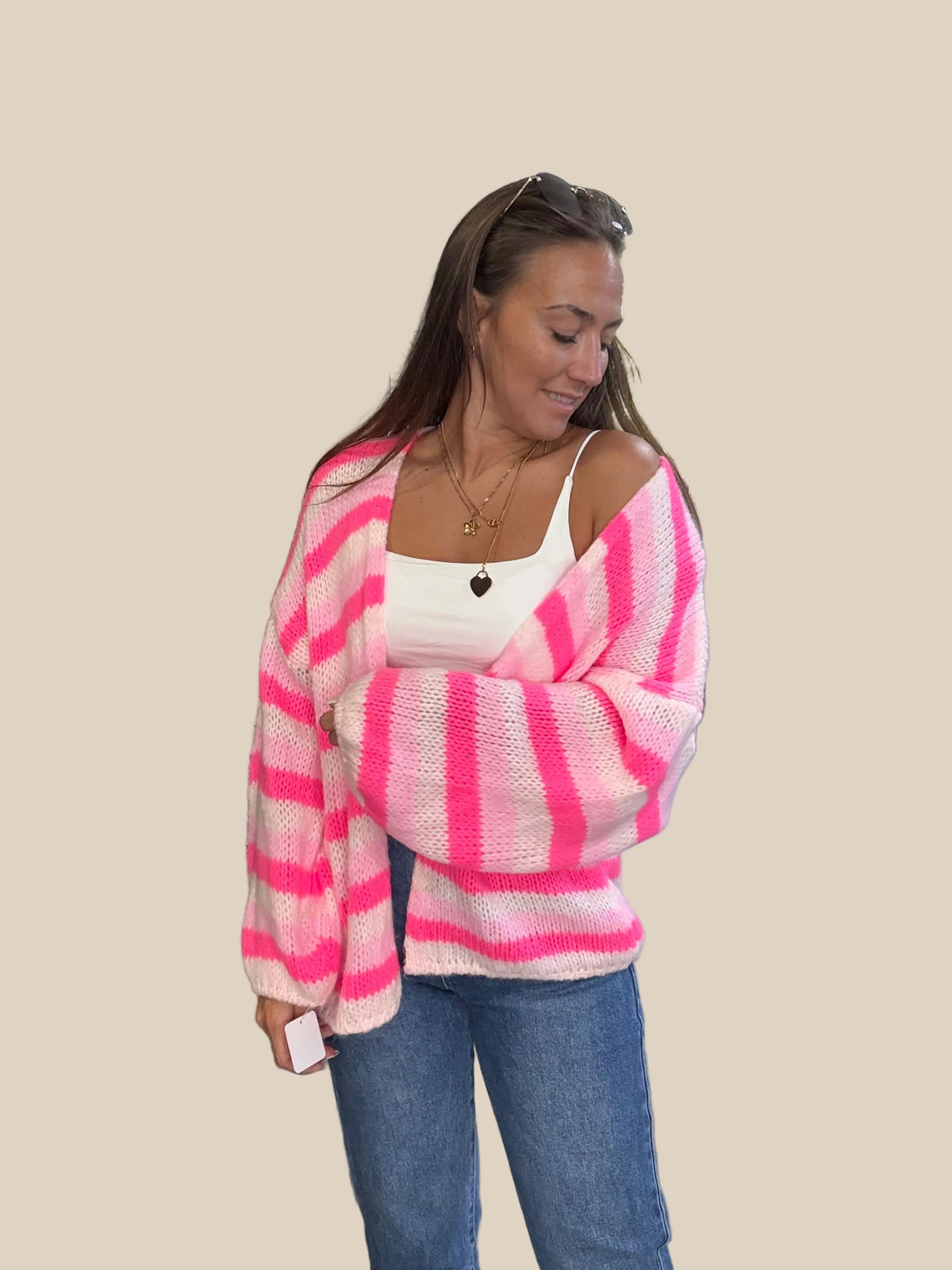 STRICKJACKE -3557- PINK - Sarahs Modeboutique