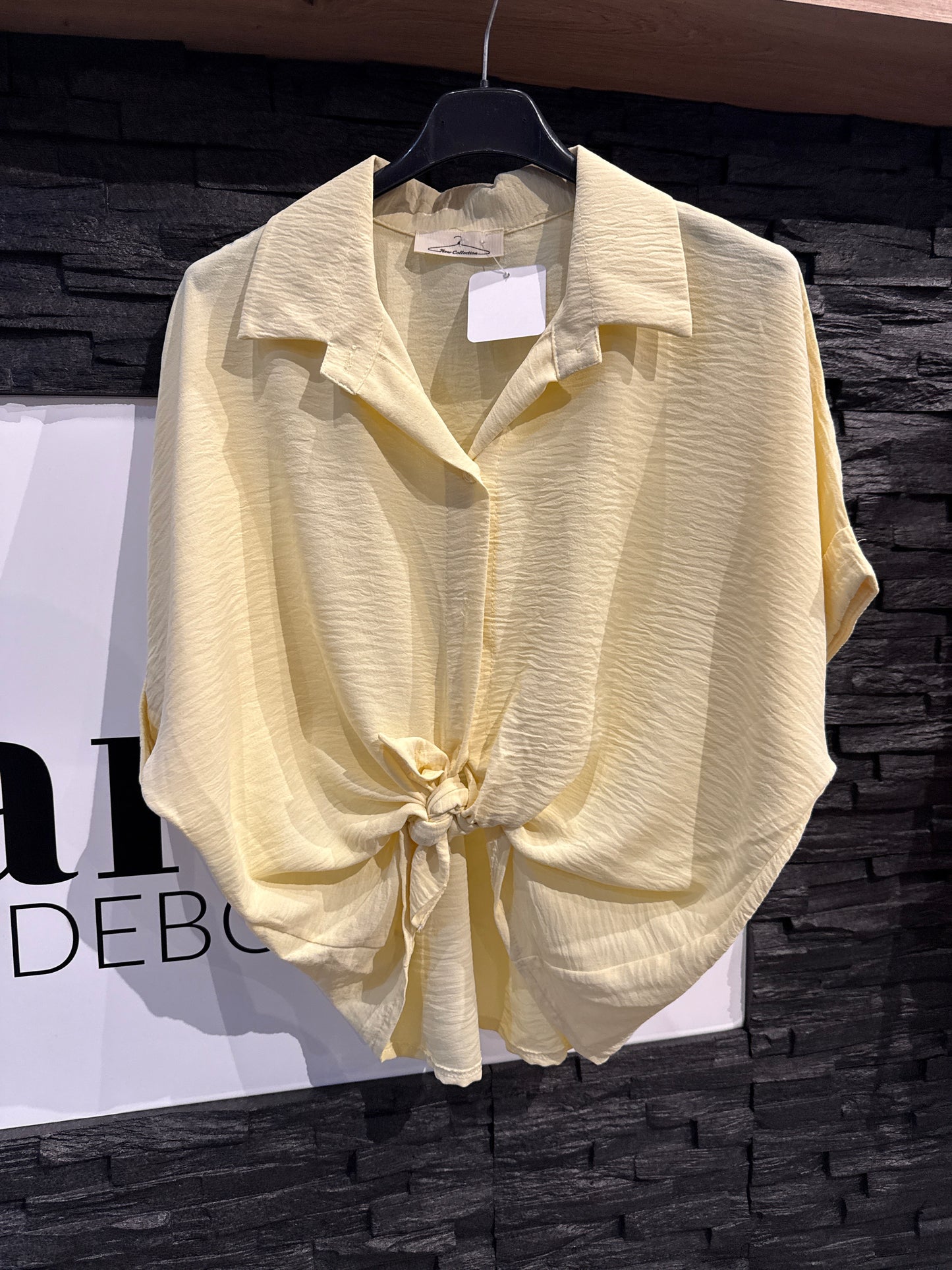 BASIC BLUSE -919- YELLOW - Sarahs Modeboutique