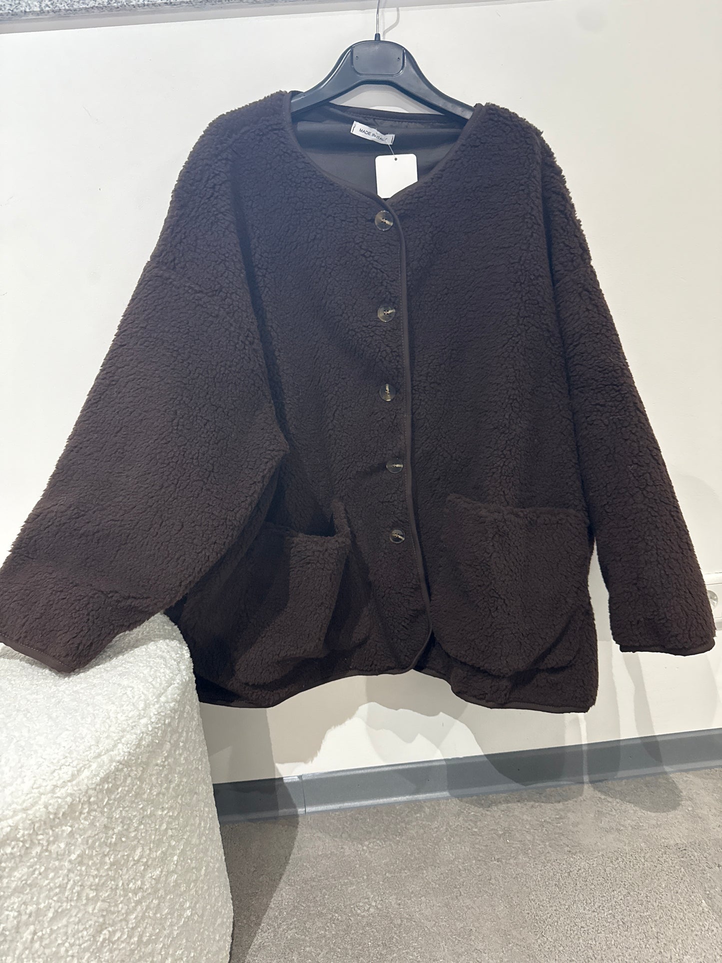 Teddyjacke overzise -1795- braun