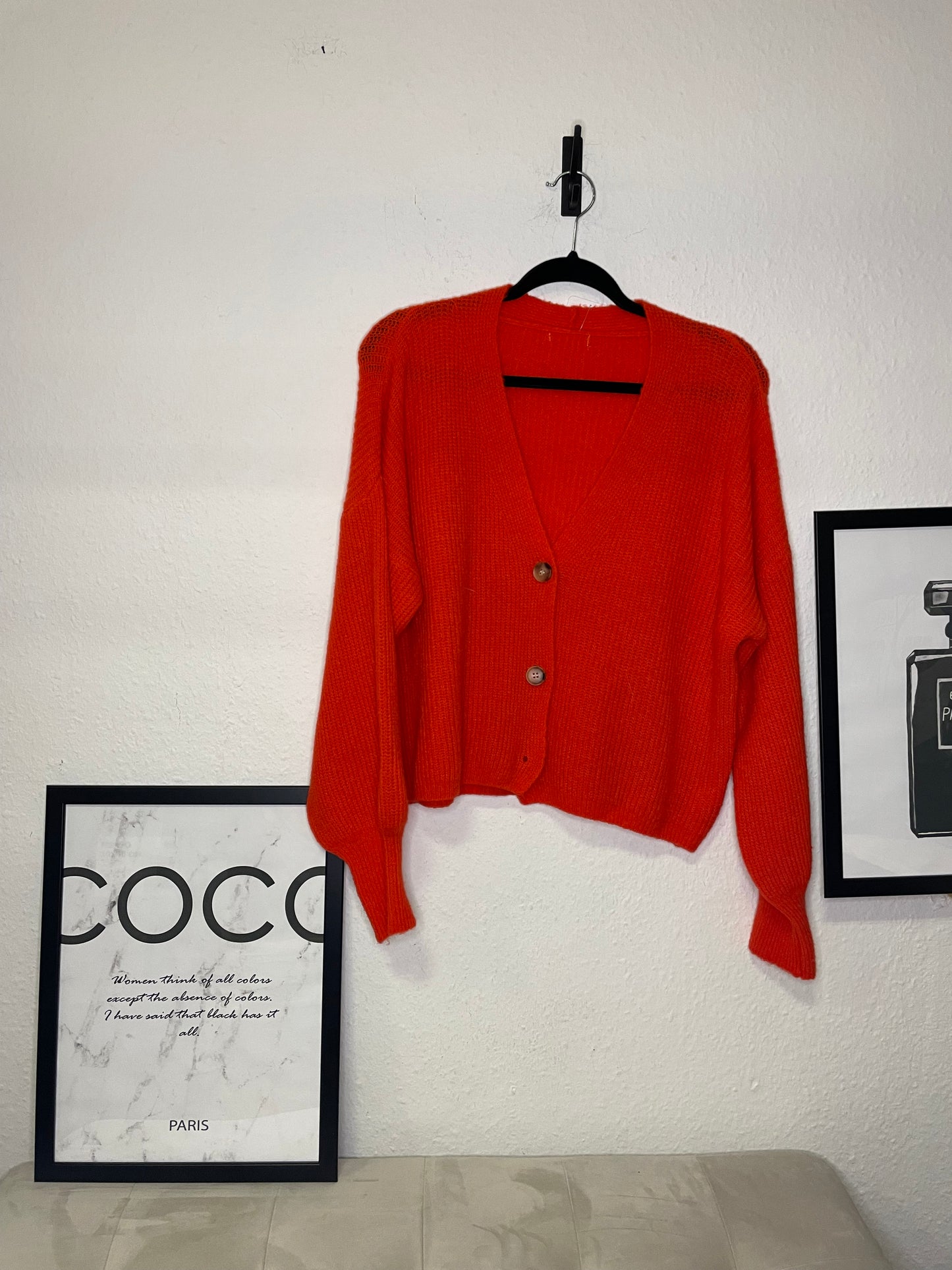 Cardigan rot/orange -151- - Sarahs Modeboutique