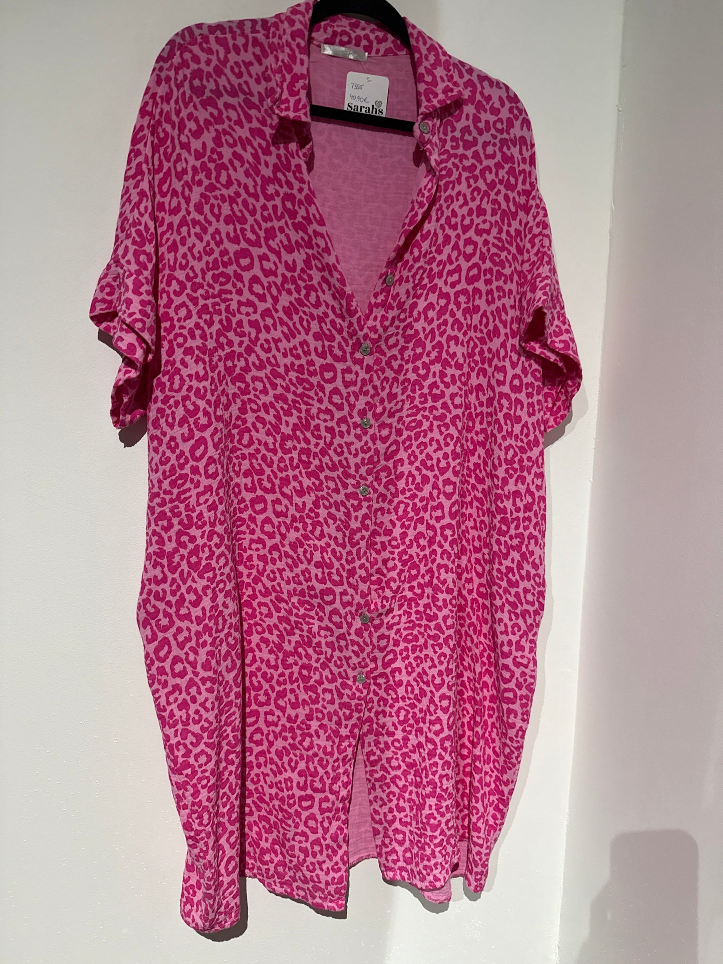 Musselinkleid leo -7355- Pink