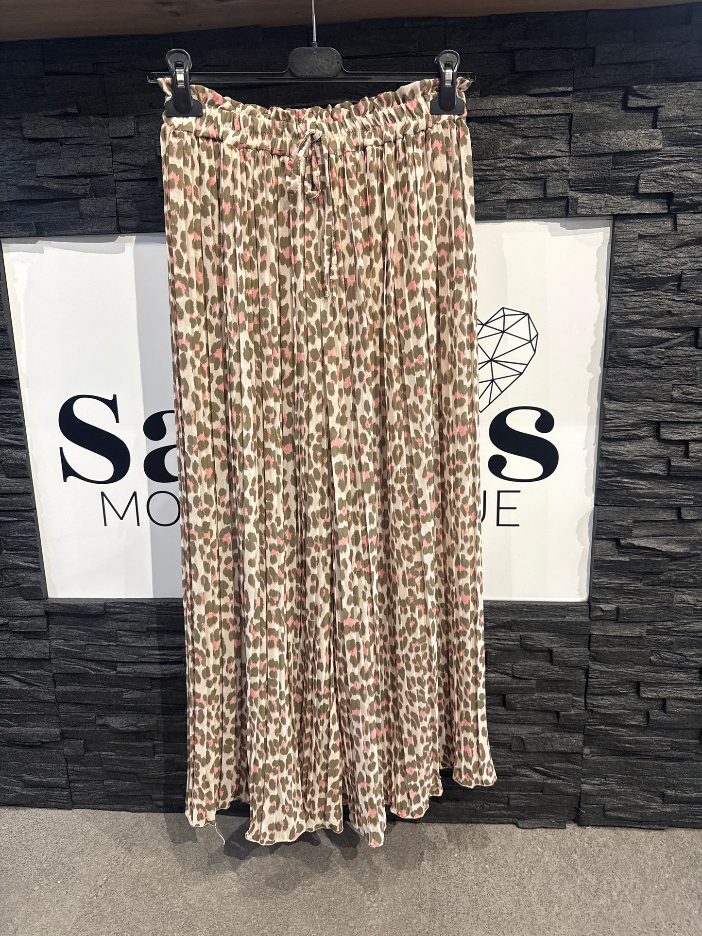 LEO FLATTERHOSE -4555e- ROSA/KHAKI