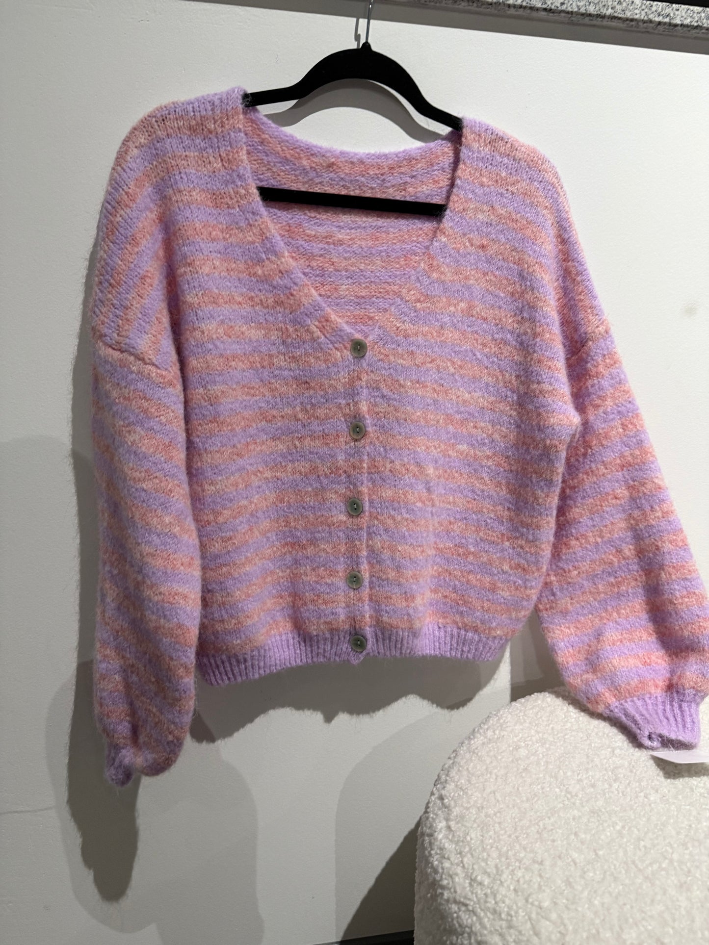 Cardigan -7362- rosa/flieder