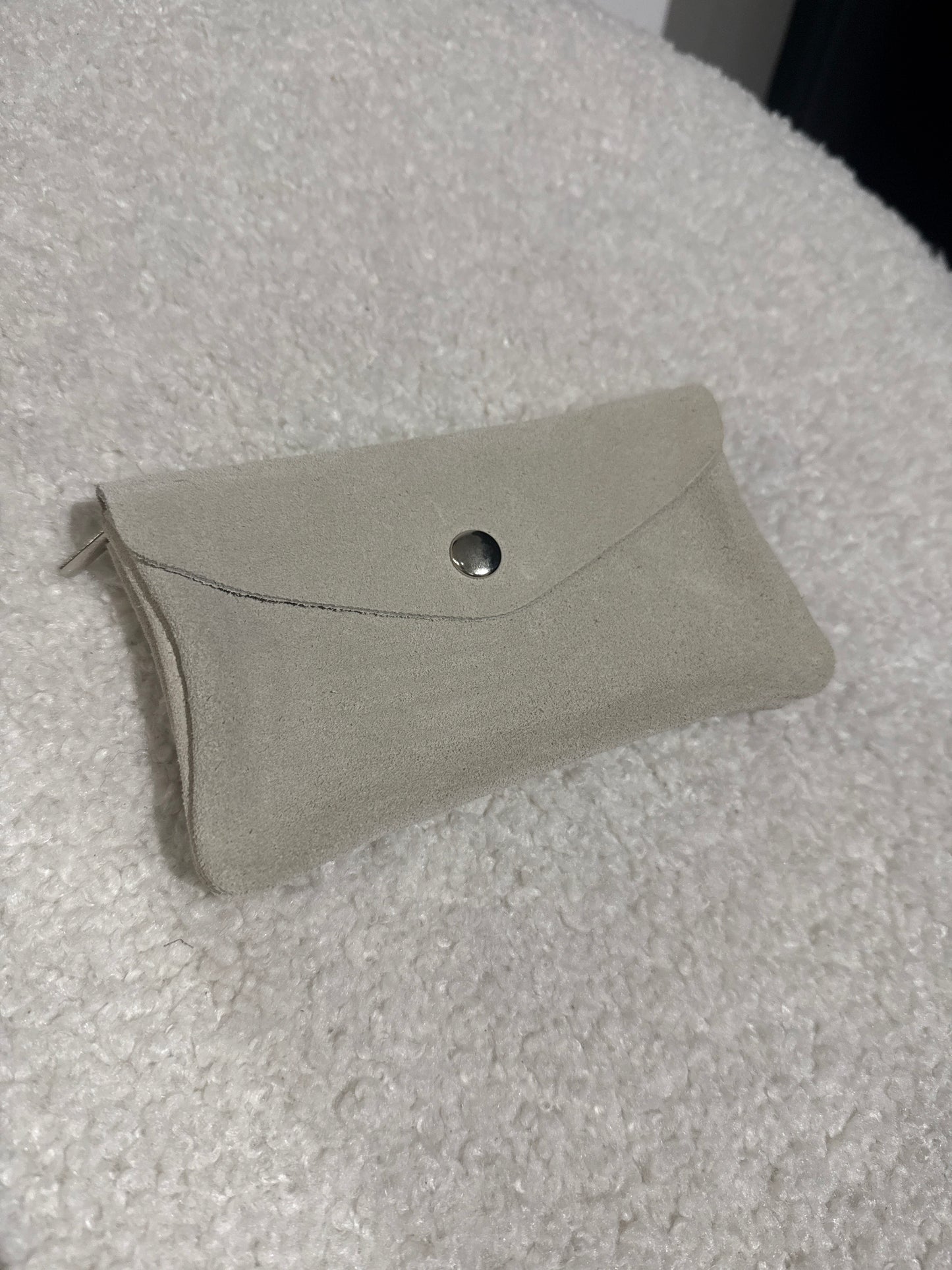 Portmonee Wildleder Creme Gr. - Sarahs Modeboutique