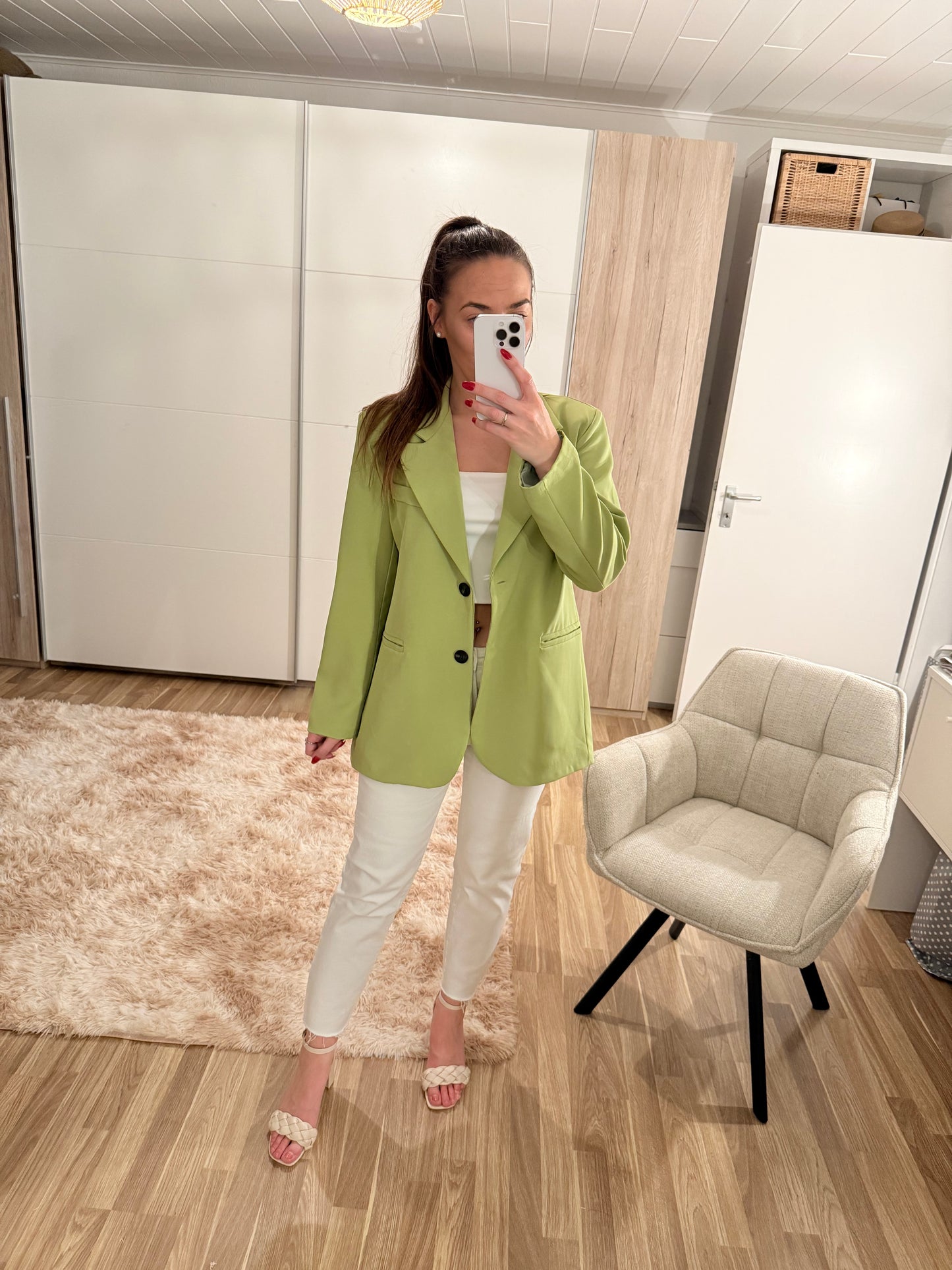 Blazer Kiwi overzise -1991- - Sarahs Modeboutique