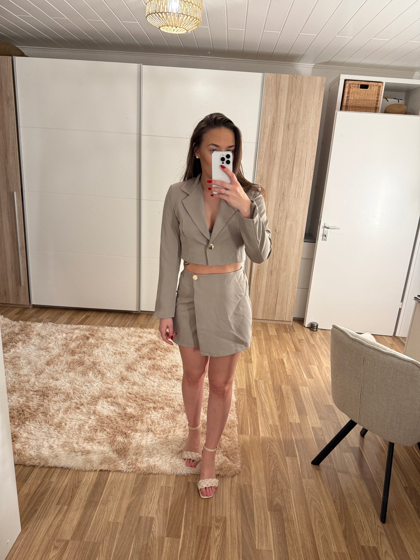 Zweiteiler taupe - Sarahs Modeboutique