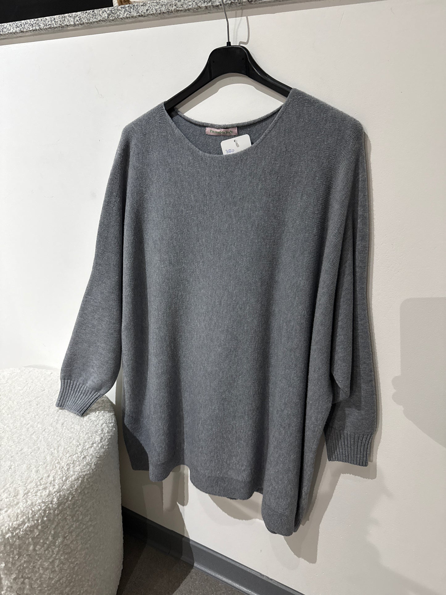Pulli overzise -7550- grau