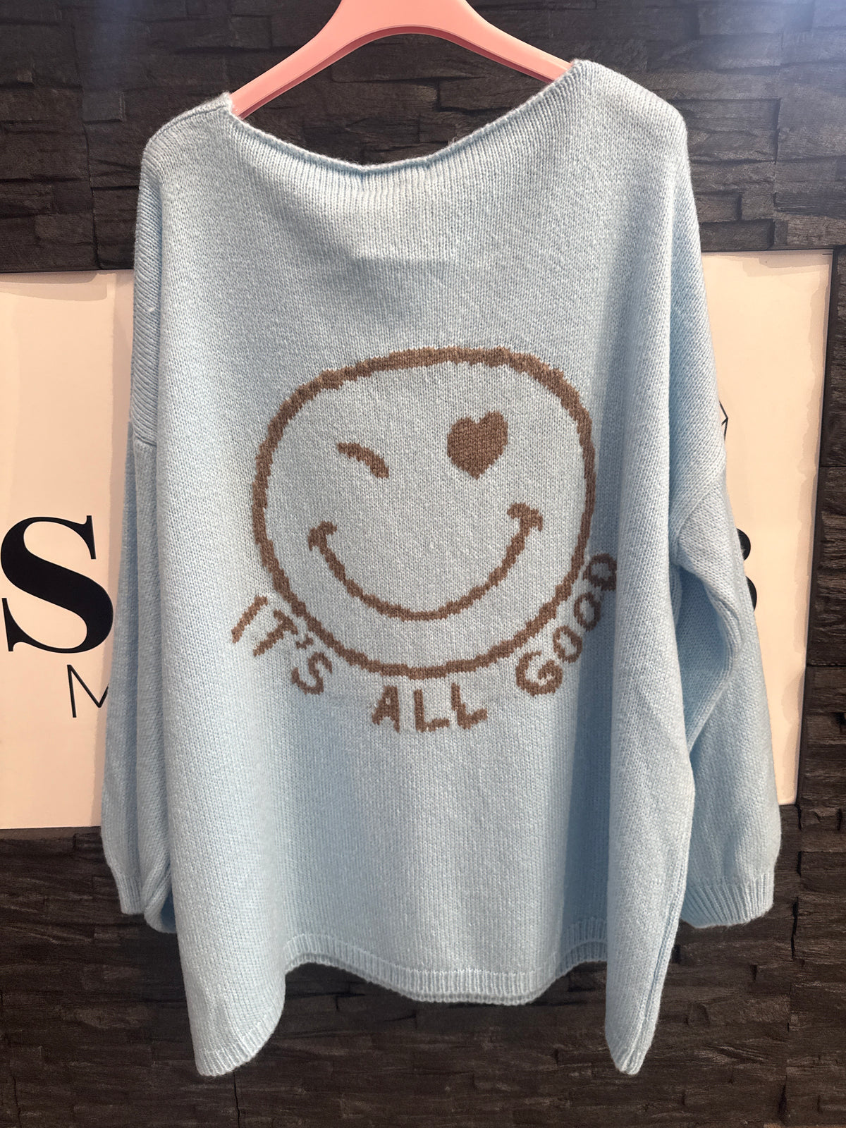 OVERZISE PULLOVER -7899- BLAU