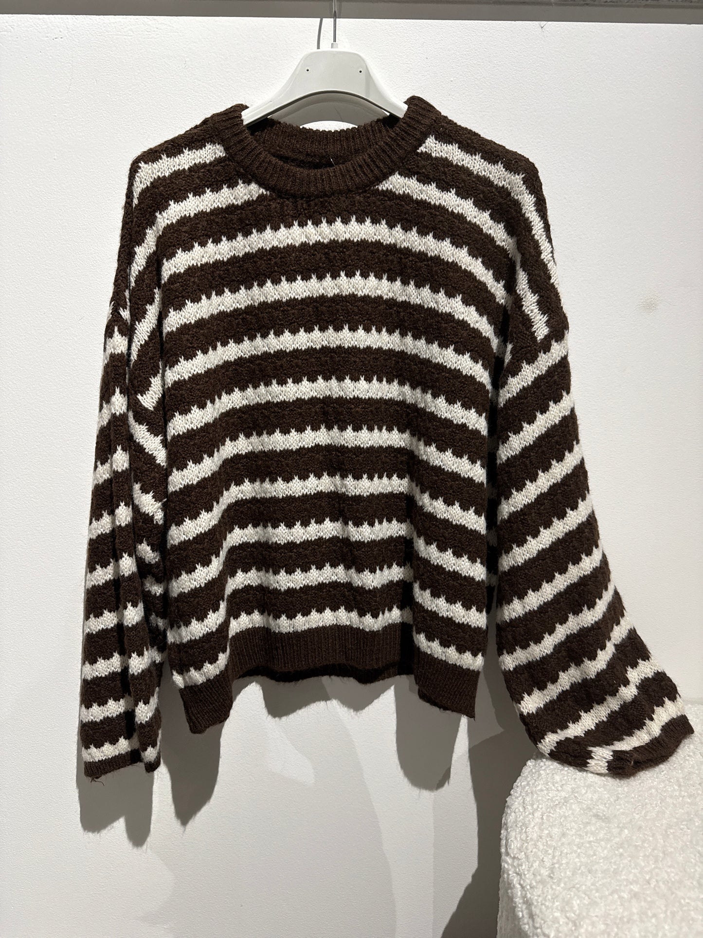 Pulli -3460- Braun/creme