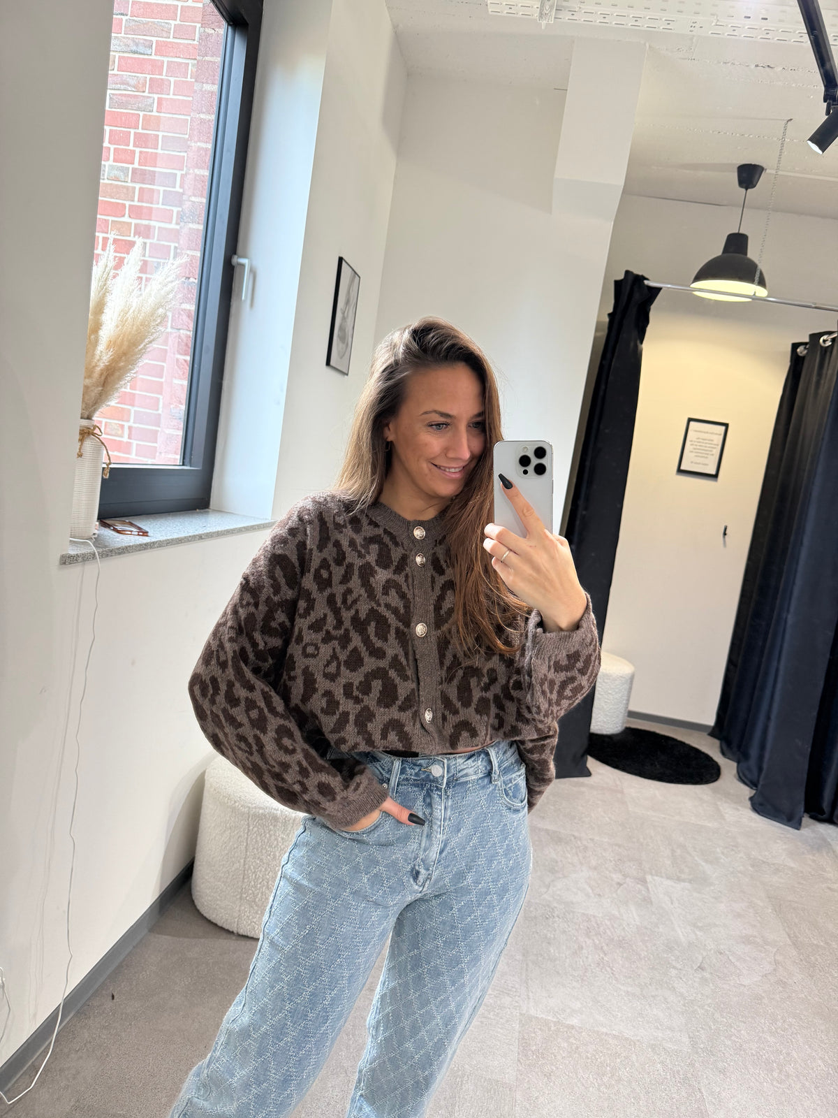 STRICKCARDIGAN LEO -2489- TAUPE