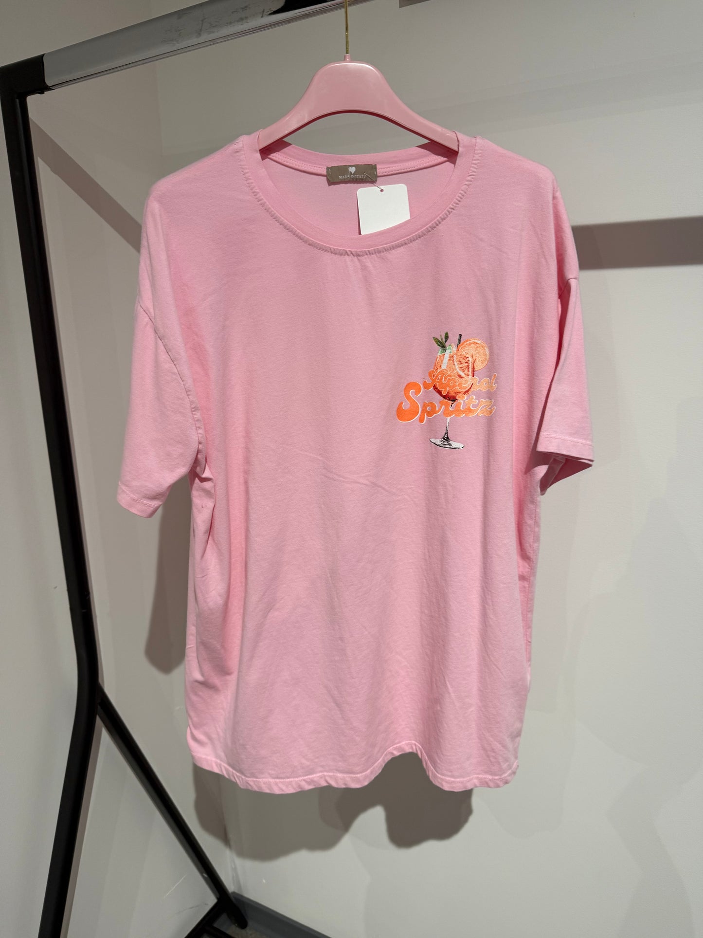 T-SHIRT APEROL -3341- ROSA - Sarahs Modeboutique
