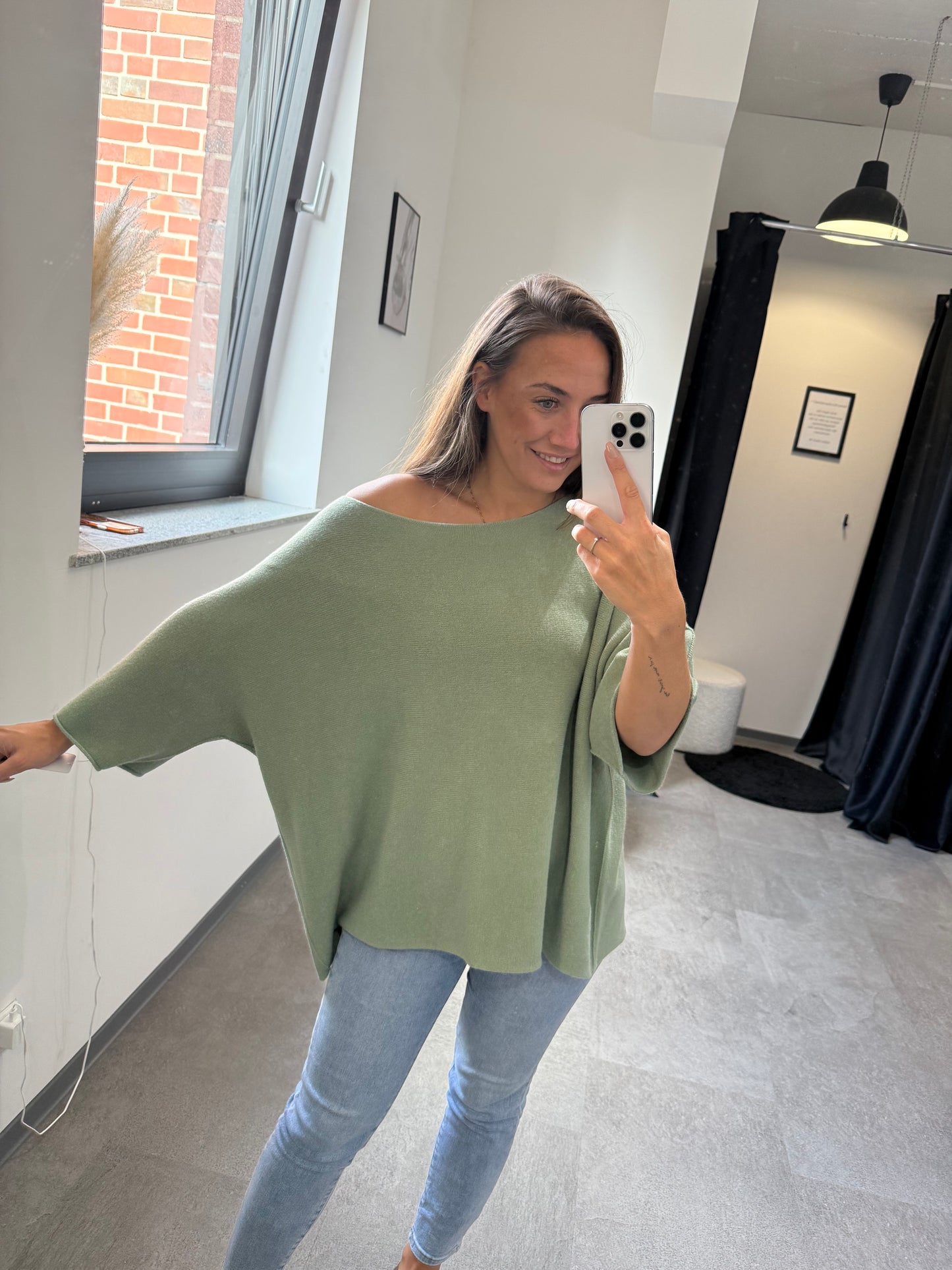 OVERZISE PULLI -4778- KHAKI