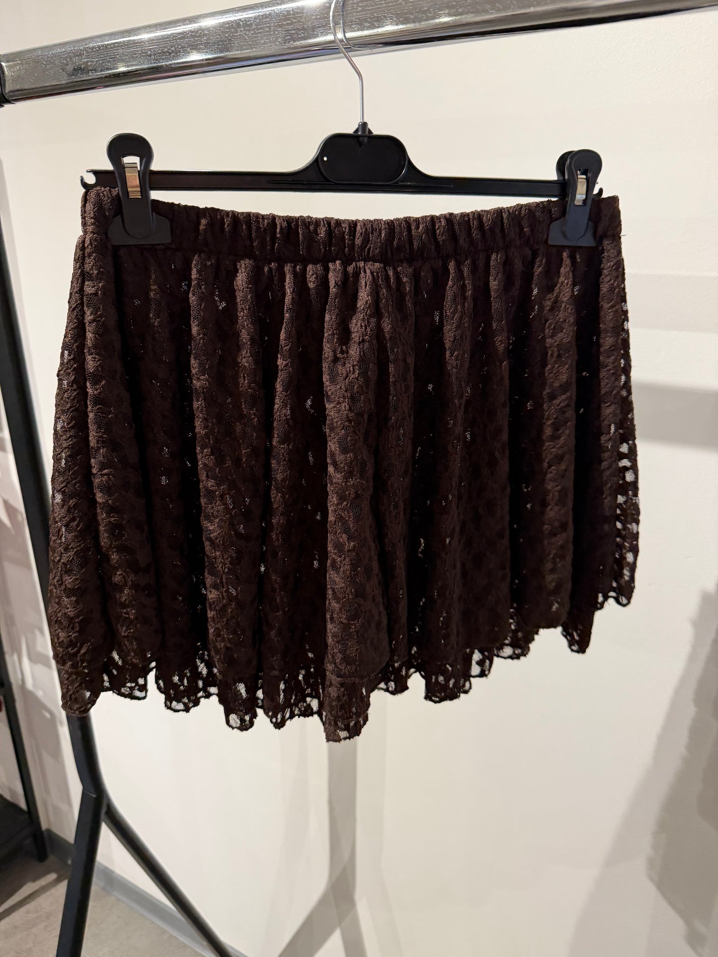 HOSENROCK AUS SPITZE Braun -6892- - Sarahs Modeboutique