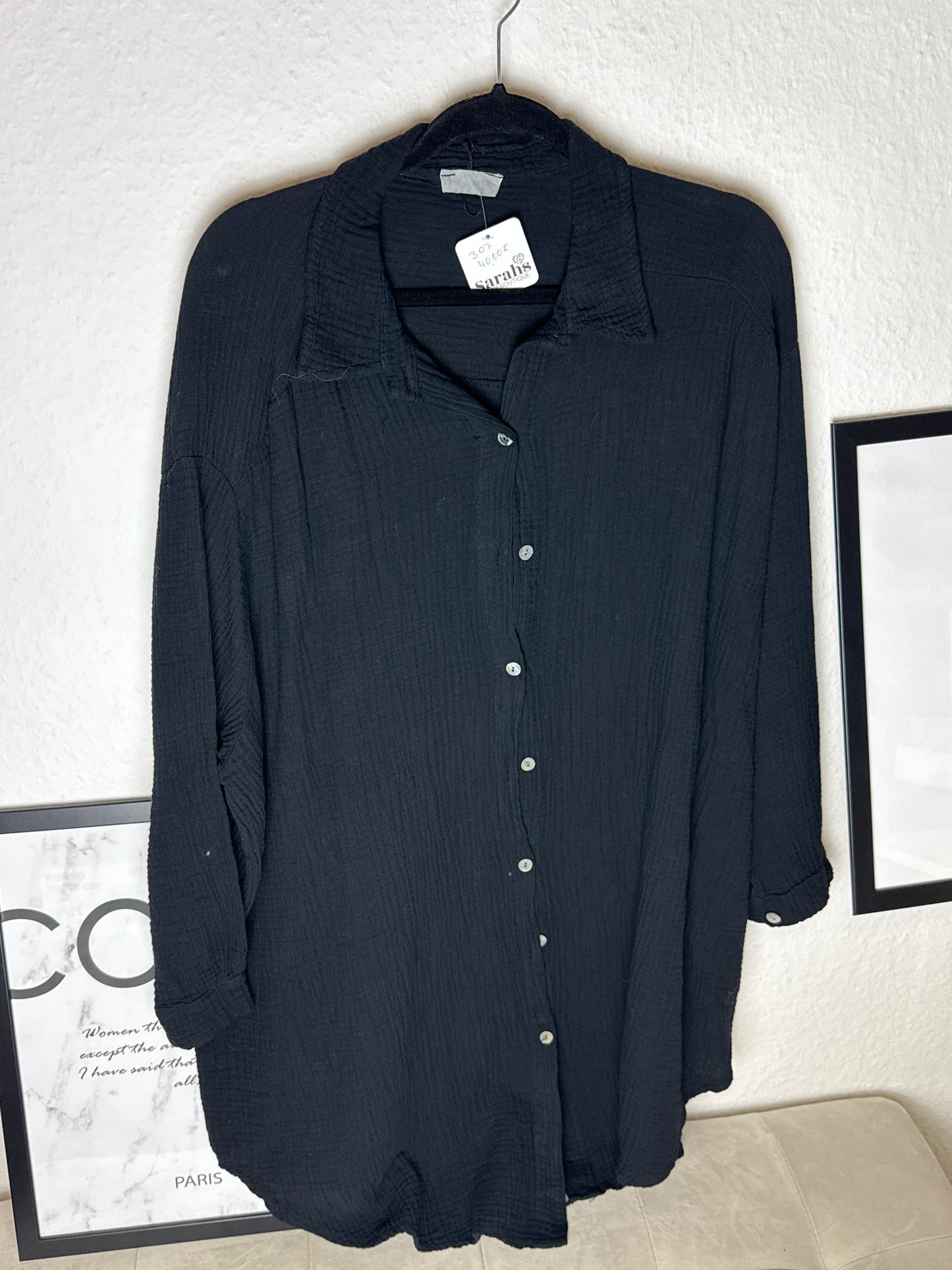 Musselinbluse lang -307-