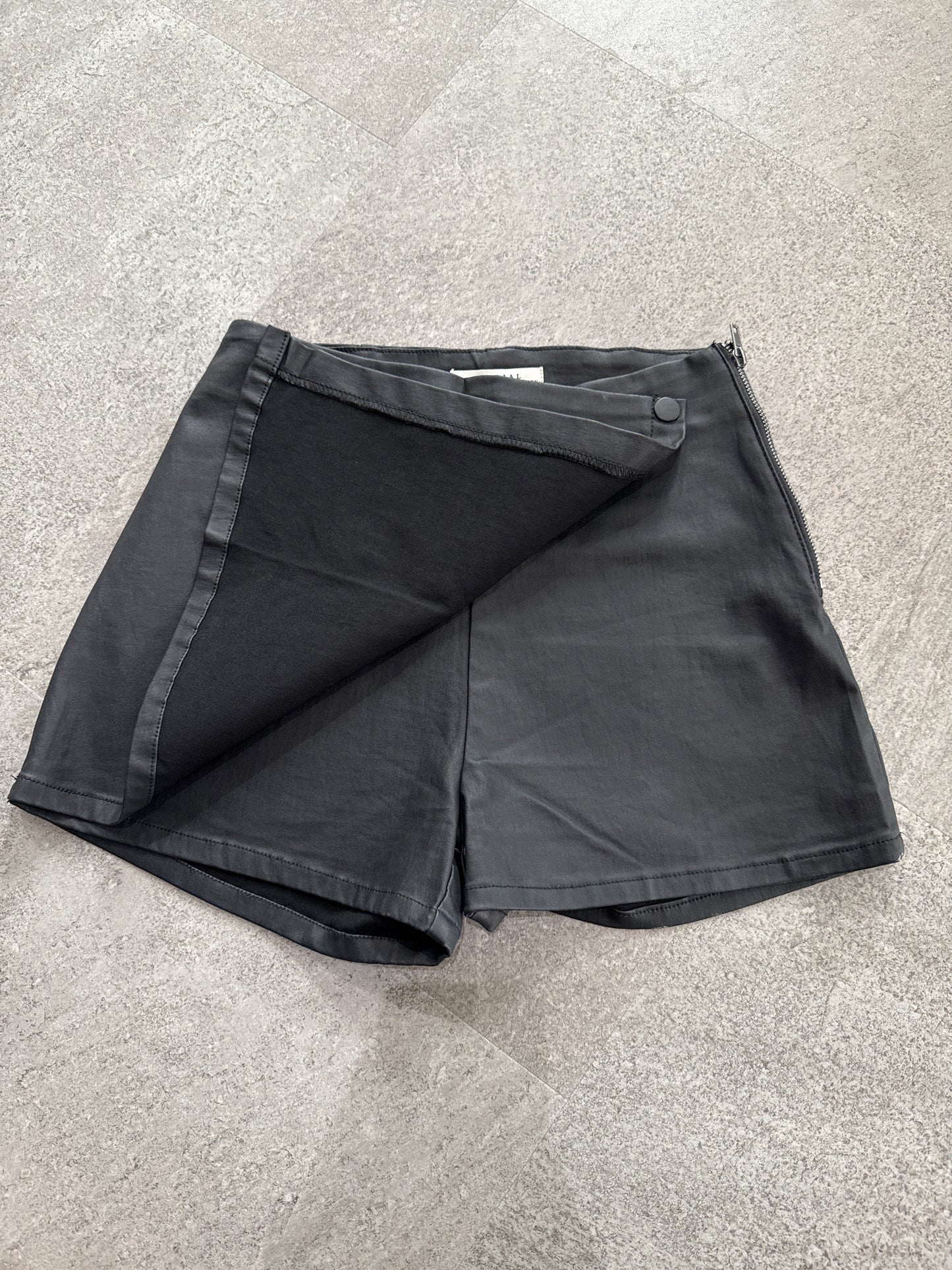 Leder Hosenrock -1585-