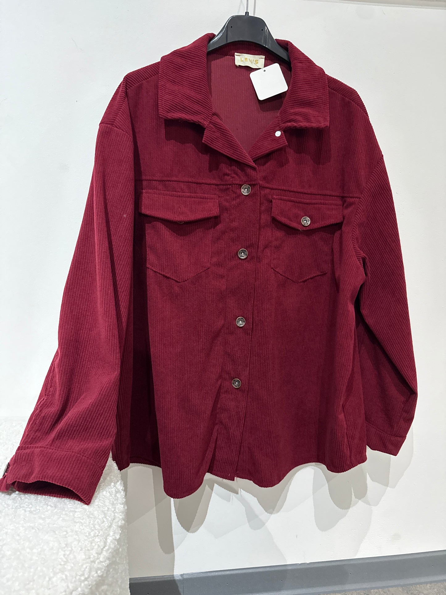 Cord Hemd -1799- Bordeaux