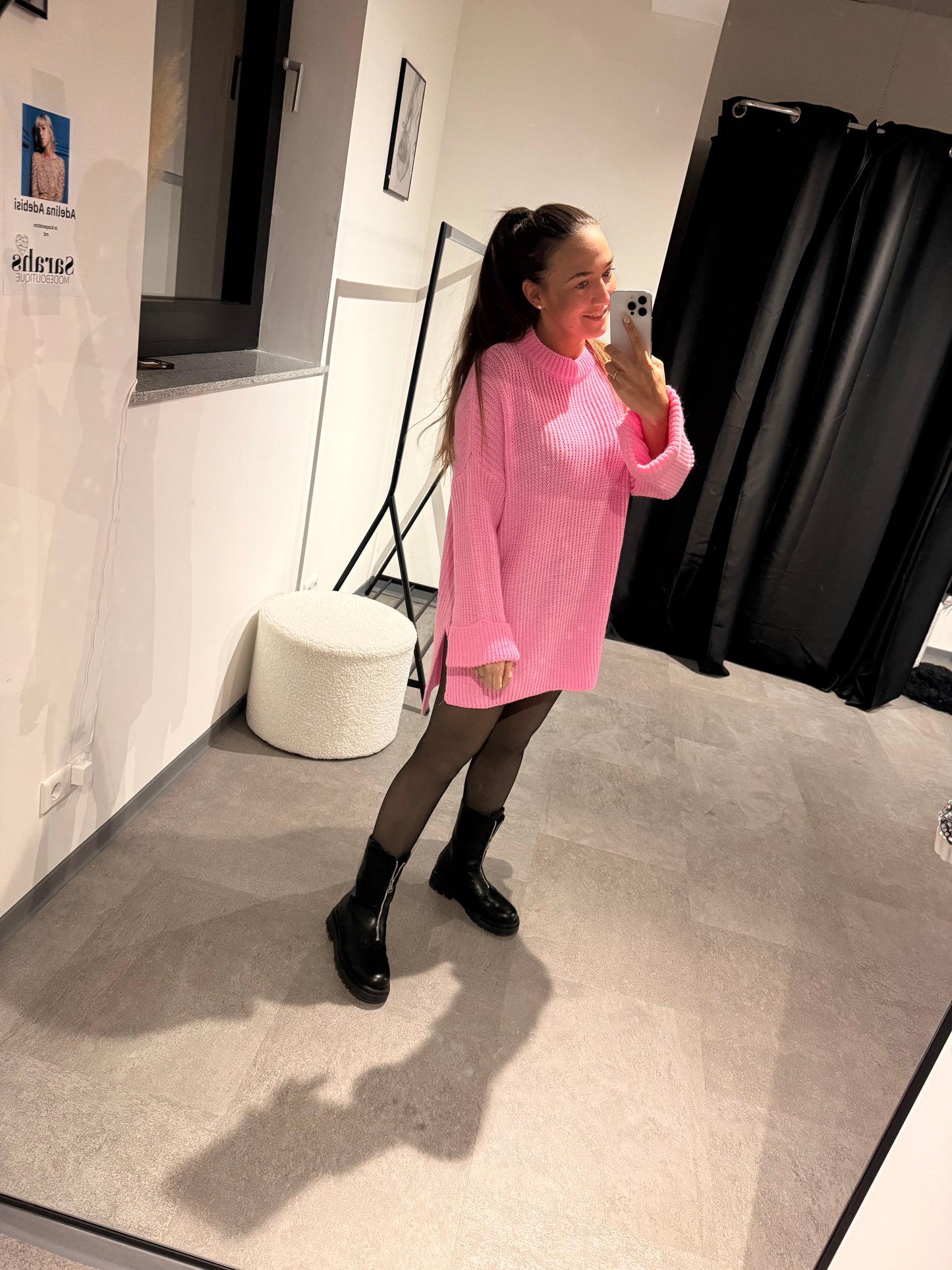 Schlitzpulli-1596- Pink - Sarahs Modeboutique