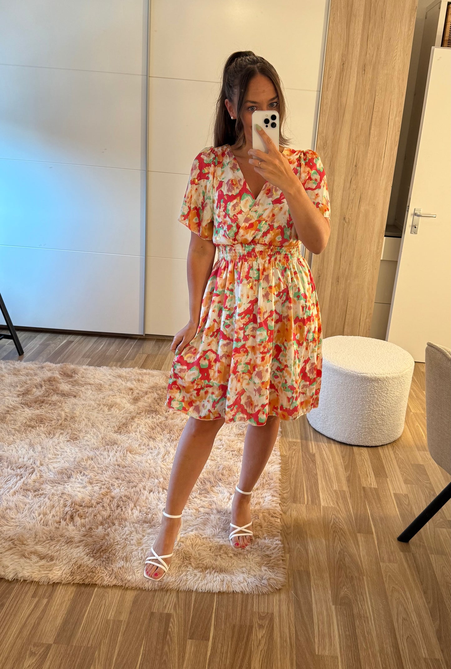 Kleid -4211- Orange - Sarahs Modeboutique