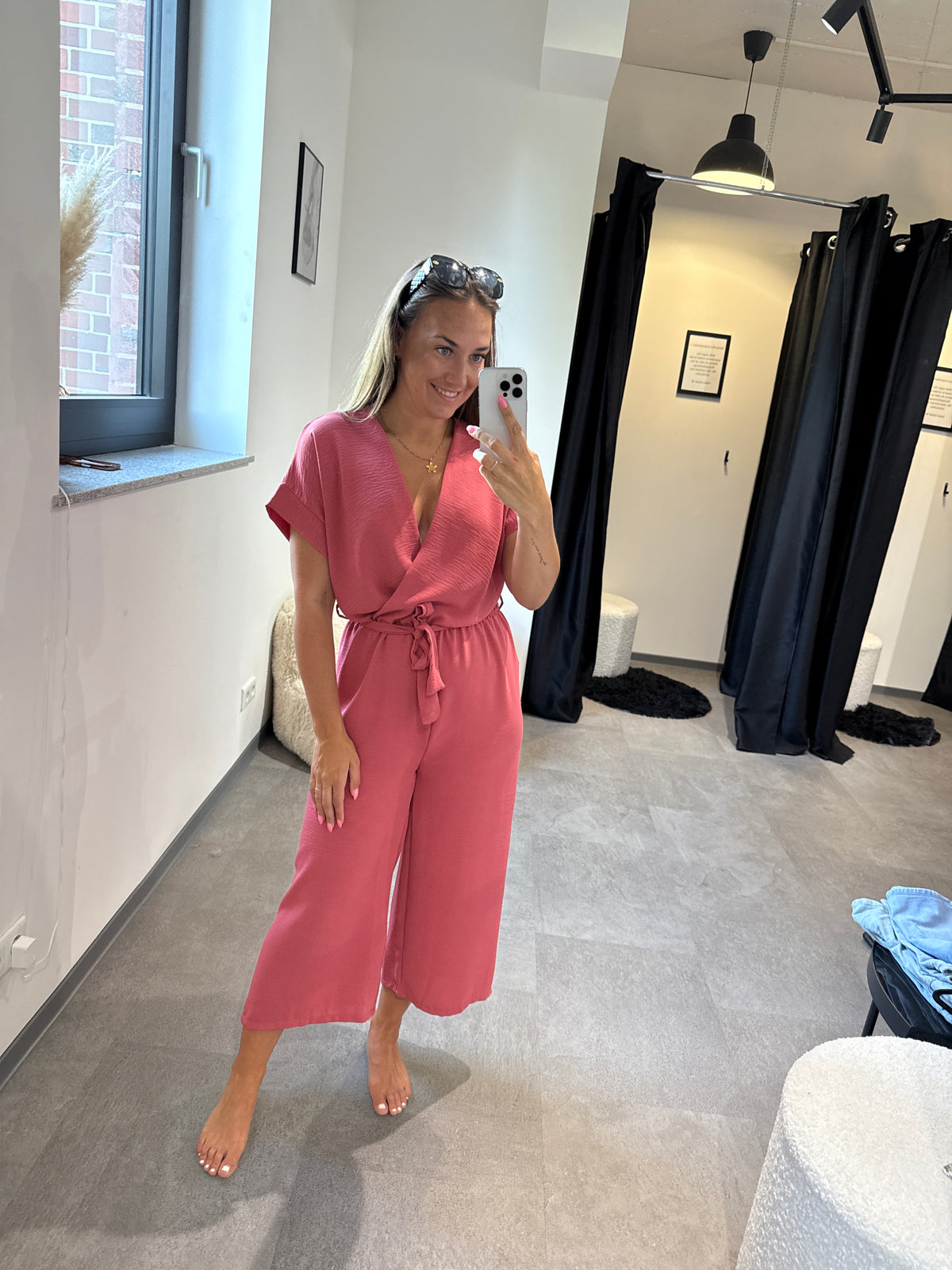 JUMPSUIT -1910- DUNKELBEERE - Sarahs Modeboutique