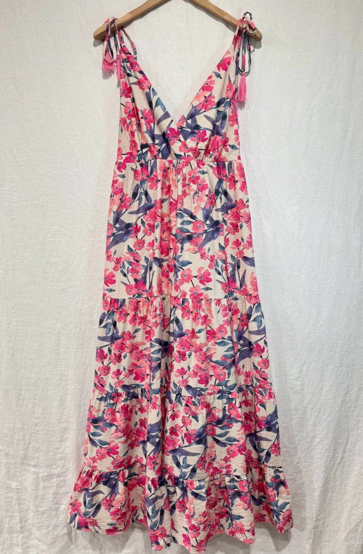 SOMMERKLEID BLAU/ROSA -1467- - Sarahs Modeboutique