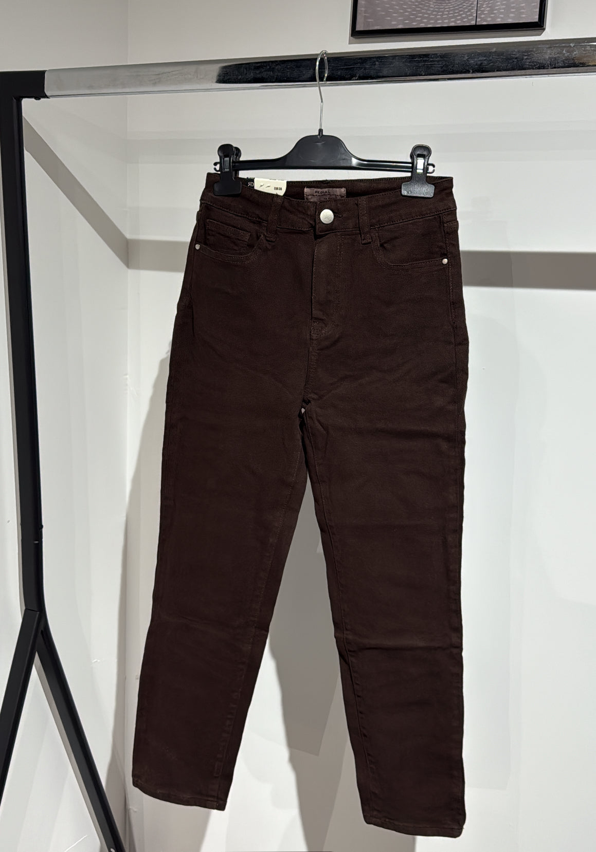 Mom Jeans -1444- Braun - Sarahs Modeboutique