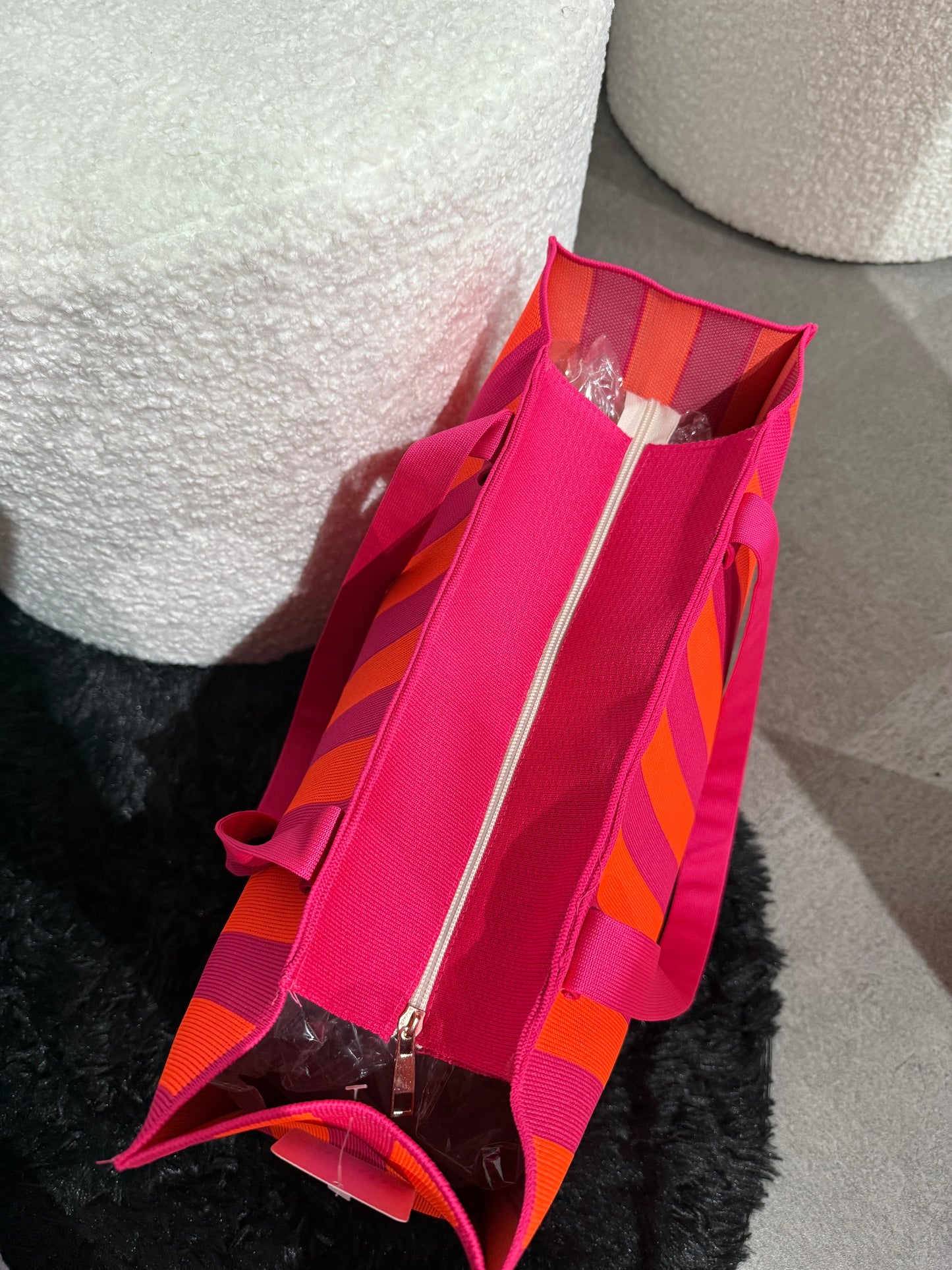 Shopper pink/orange -4460-