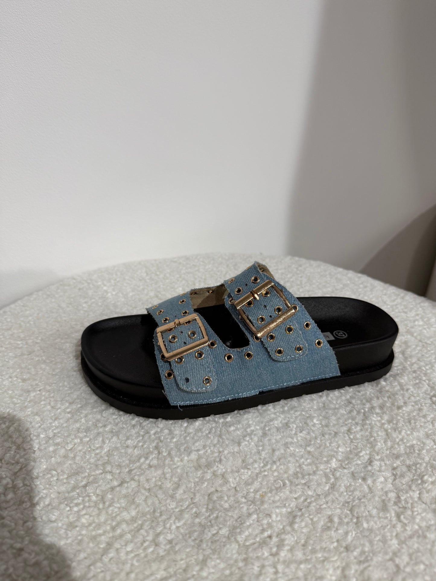 Schuh blau Nieten - Sarahs Modeboutique