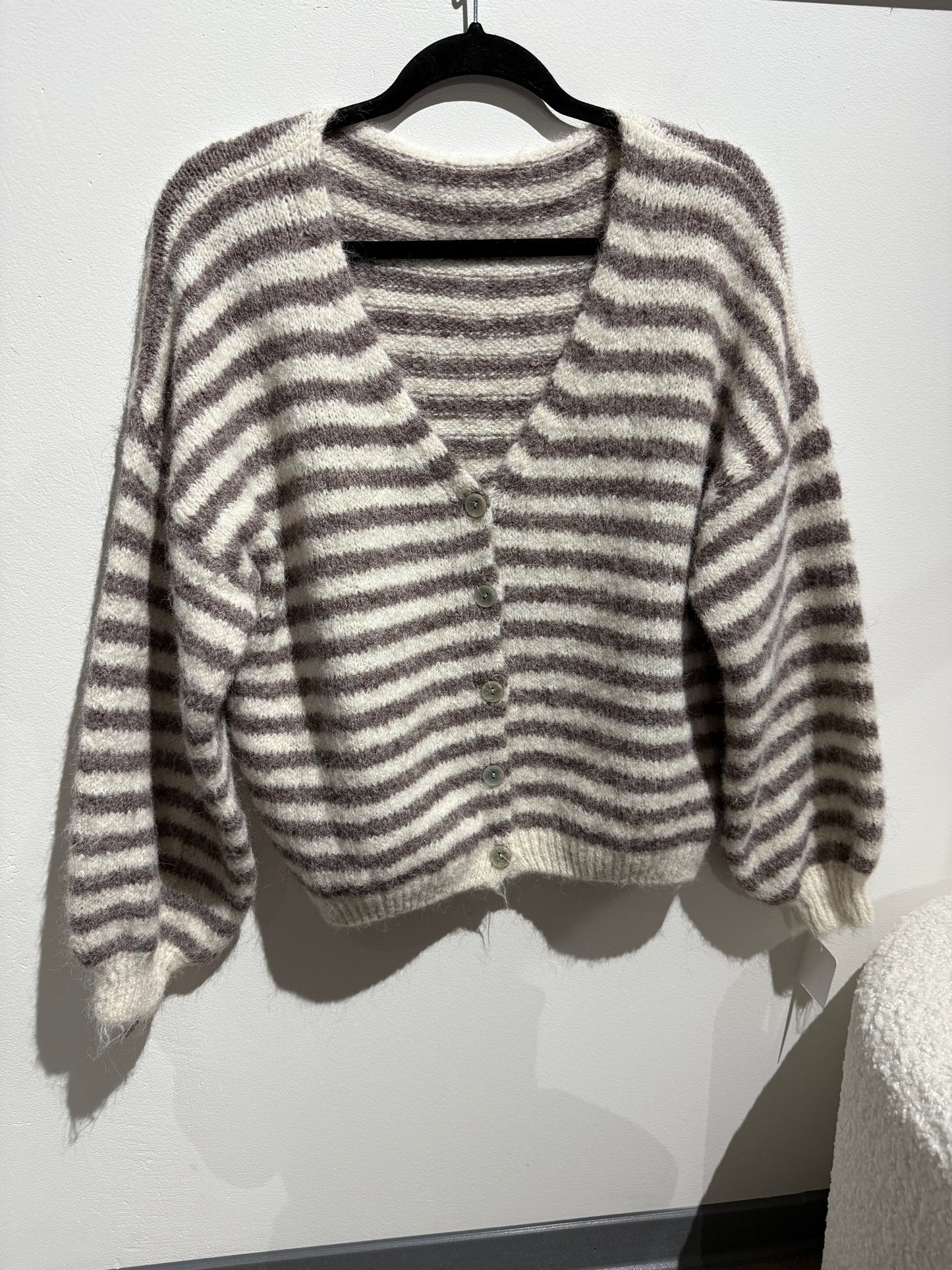 Cardigan -7362- beige/braun