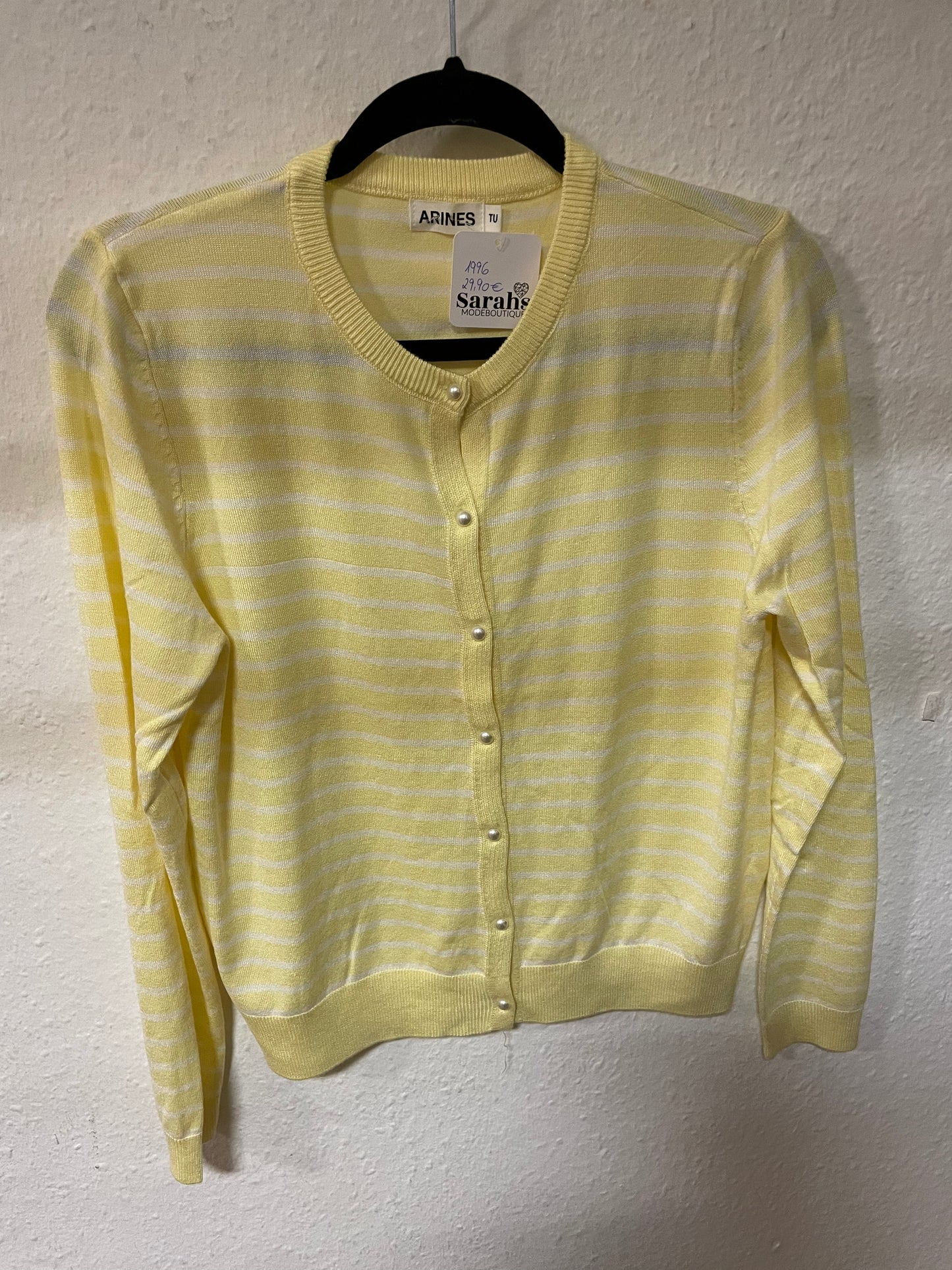 Strickjacke gelb -1996- - Sarahs Modeboutique