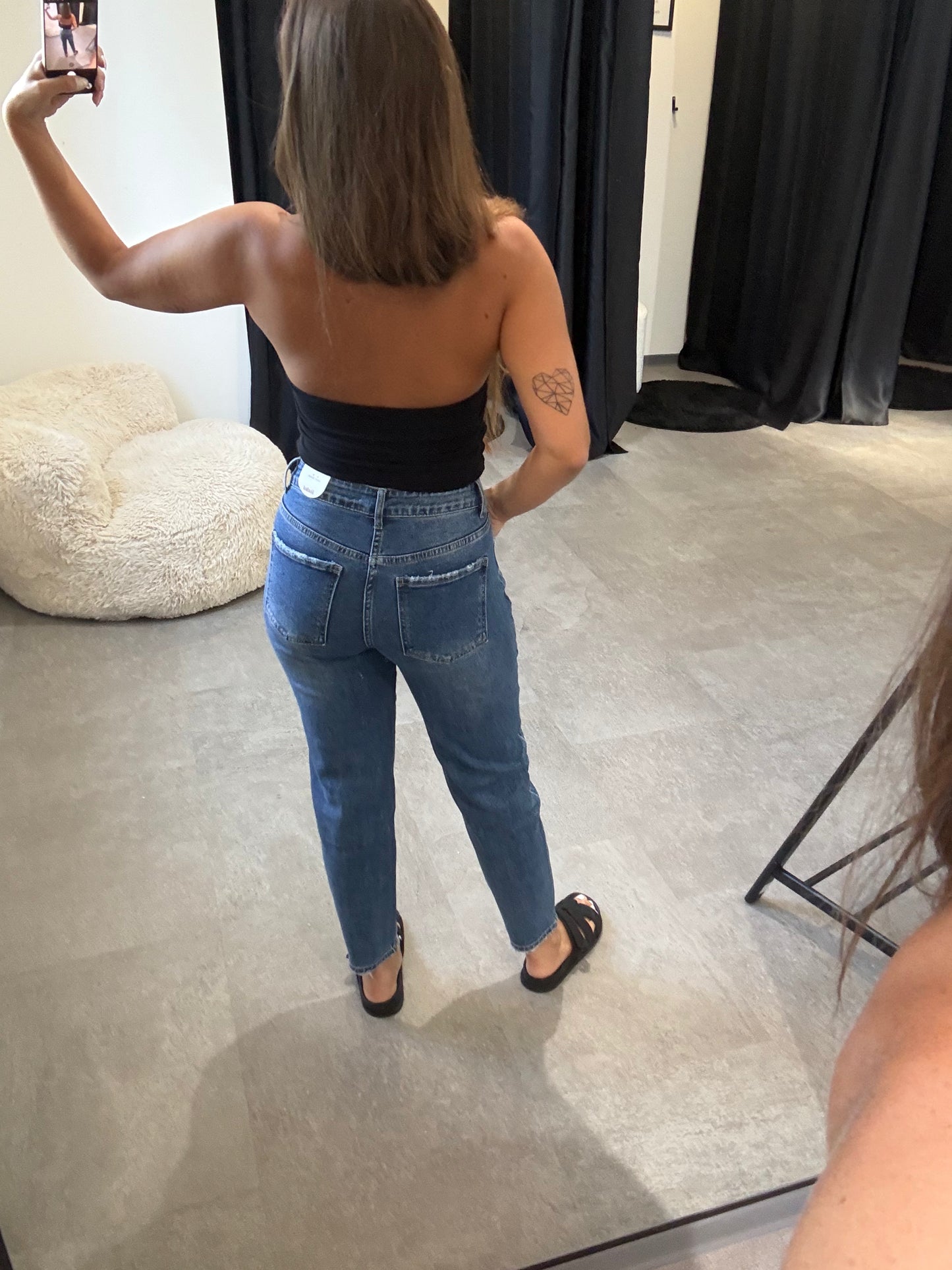 MOM JEANS DUNKELBLAU -5988- REDIAL - Sarahs Modeboutique