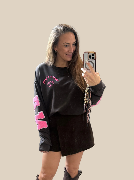 PULLOVER YOGA CLUB -4992- BRAUN - Sarahs Modeboutique