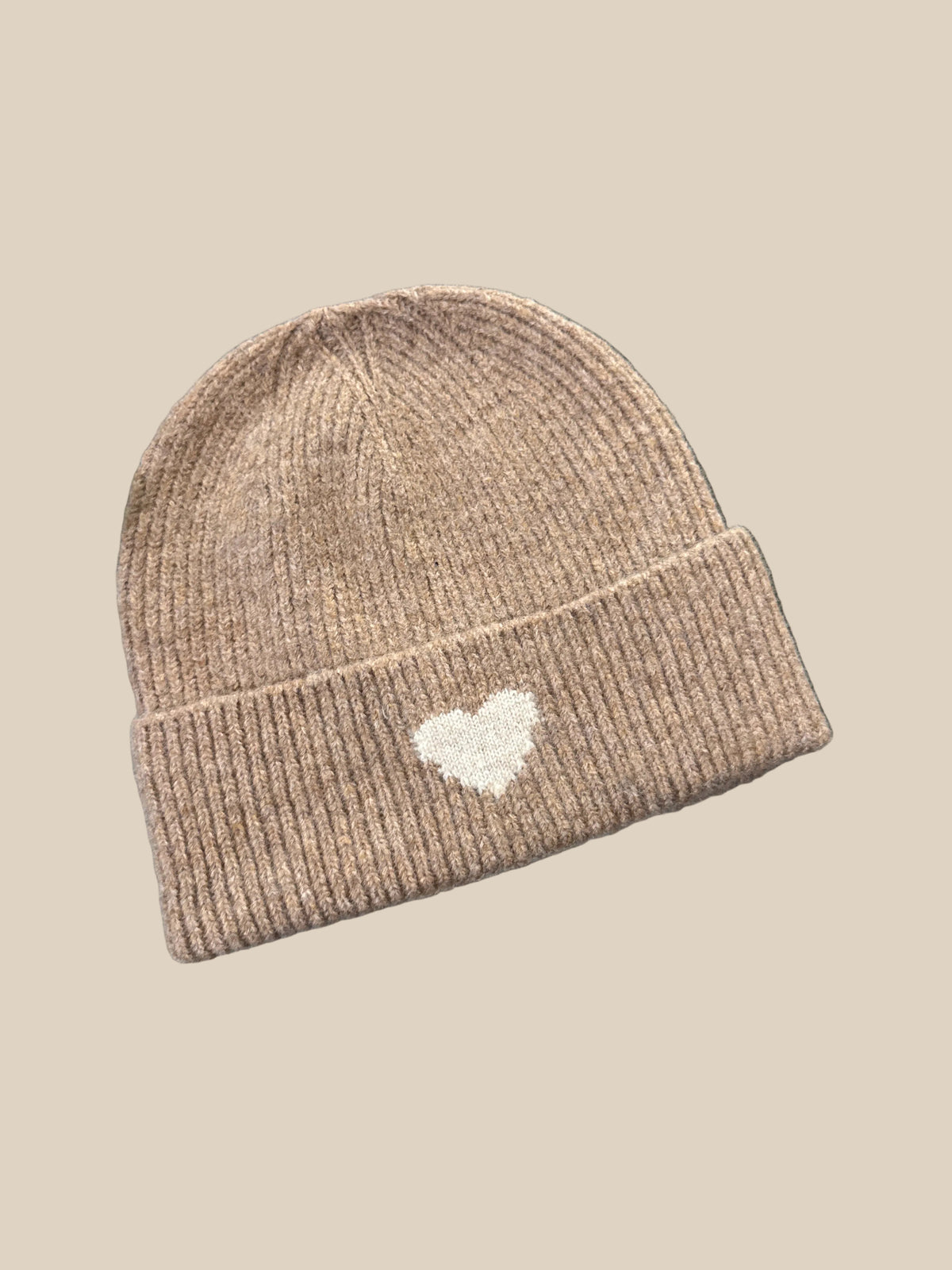 MÜTZE HERZ -5779- TAUPE